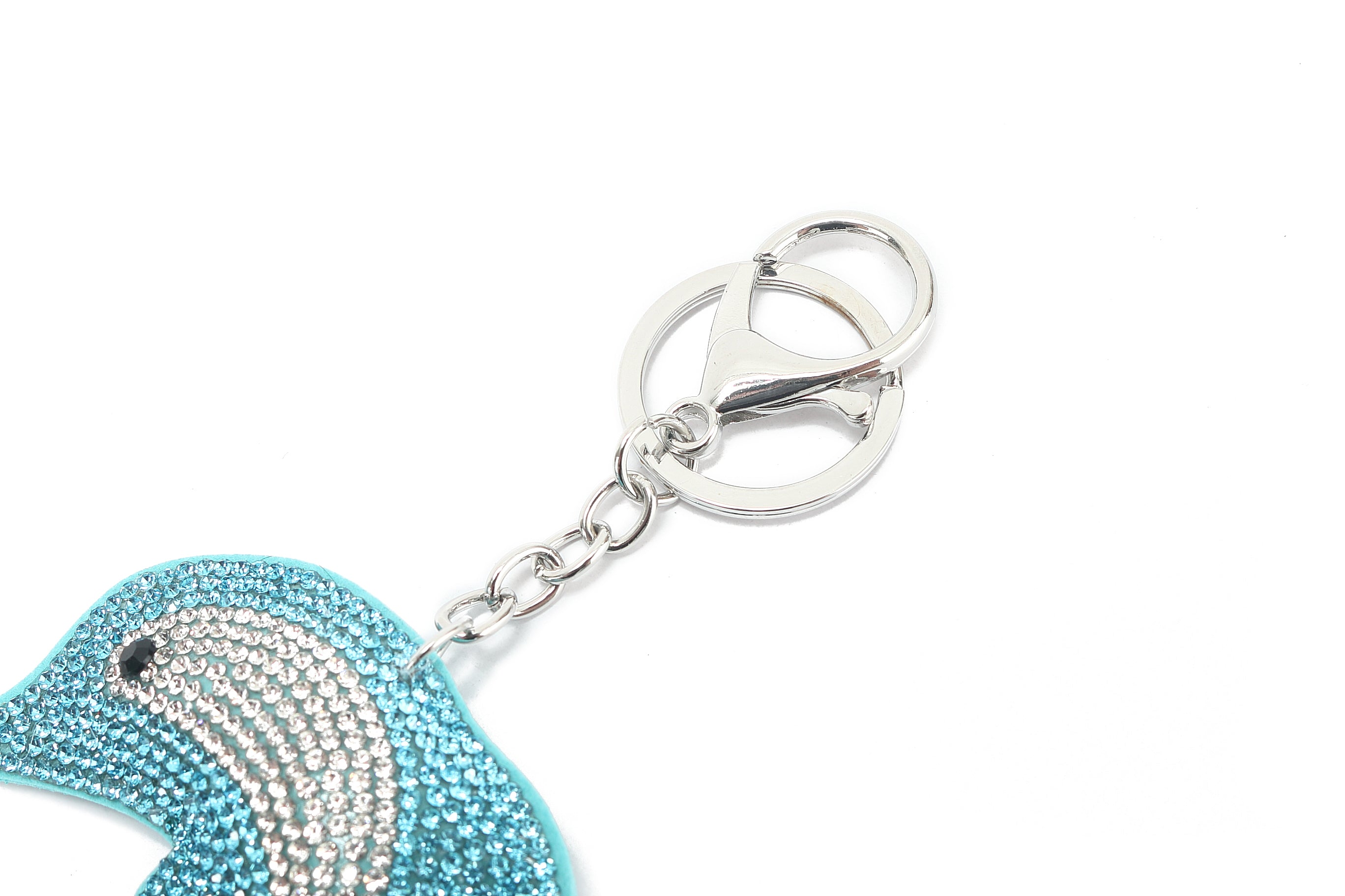 Crystal Dolphin Blue Bag Charm - Elegant & Stylish Accessory for Handbags, Backpacks, and Keychains | Perfect Gift for Women & Girls