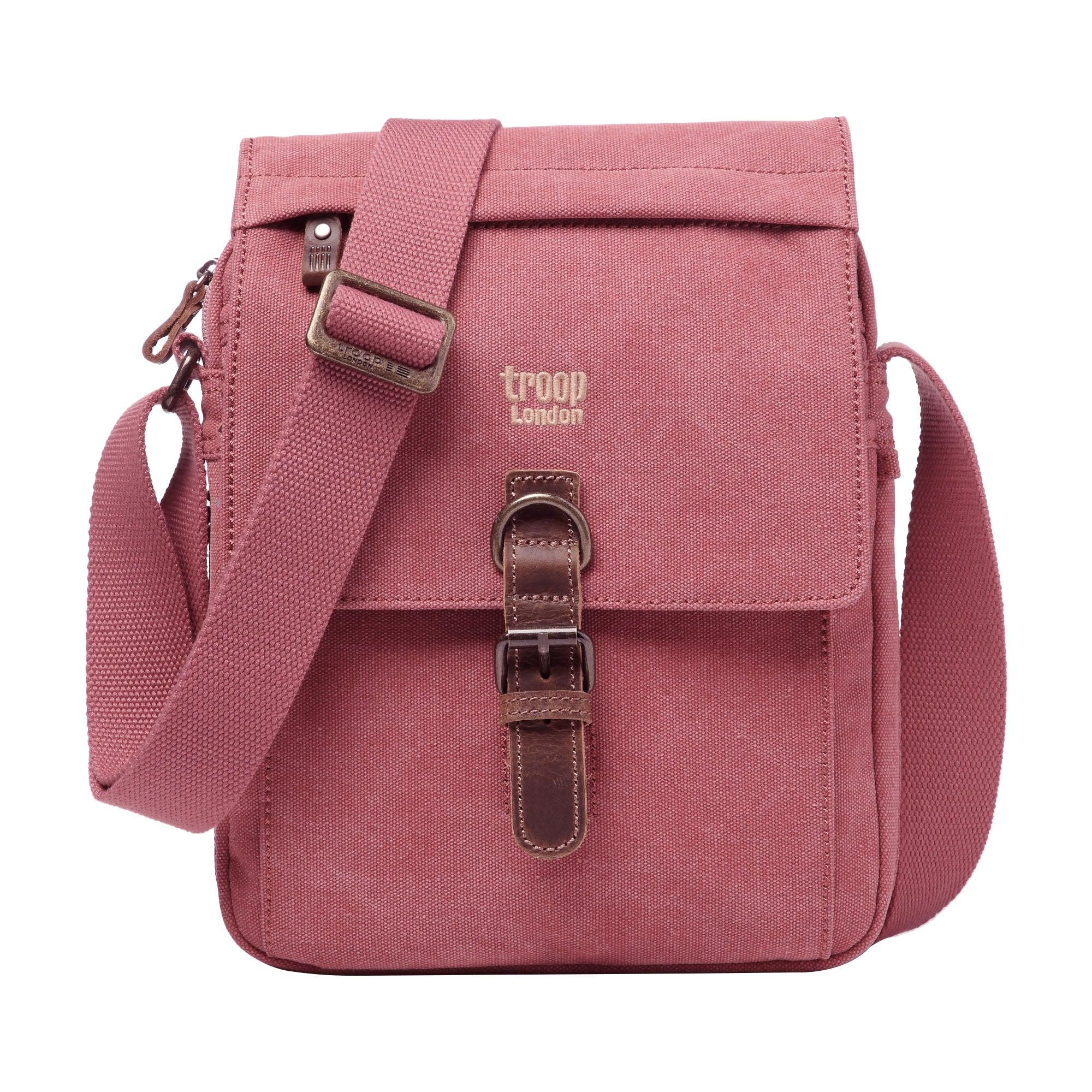TRP0211 Troop London Classic Canvas Crossbody Bag for Men & Women - Stylish & Durable Everyday Shoulder Bag for Work, Travel & Casual Outings