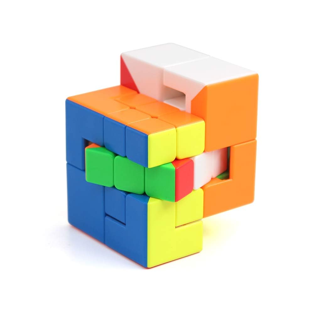CUBESKOOL Moyu Puppet Cube 3x3 Speed Cube - High Stability Smooth Turning Magic Puzzle Brain Teaser for Kids & Adults (6+ Years) - Anti-Anxiety Fidget Toy, Stress Relief, Classroom & Office Desk Game