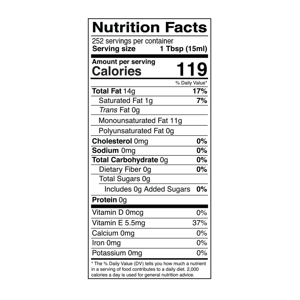 Kevala Organic High Oleic Sunflower Oil - 1 Gallon (128 fl oz) - Cold Pressed, Unrefined Cooking Oil - Perfect for Frying, Baking & Salad Dressings - USDA Certified Organic, Non-GMO, Vegan-Friendly