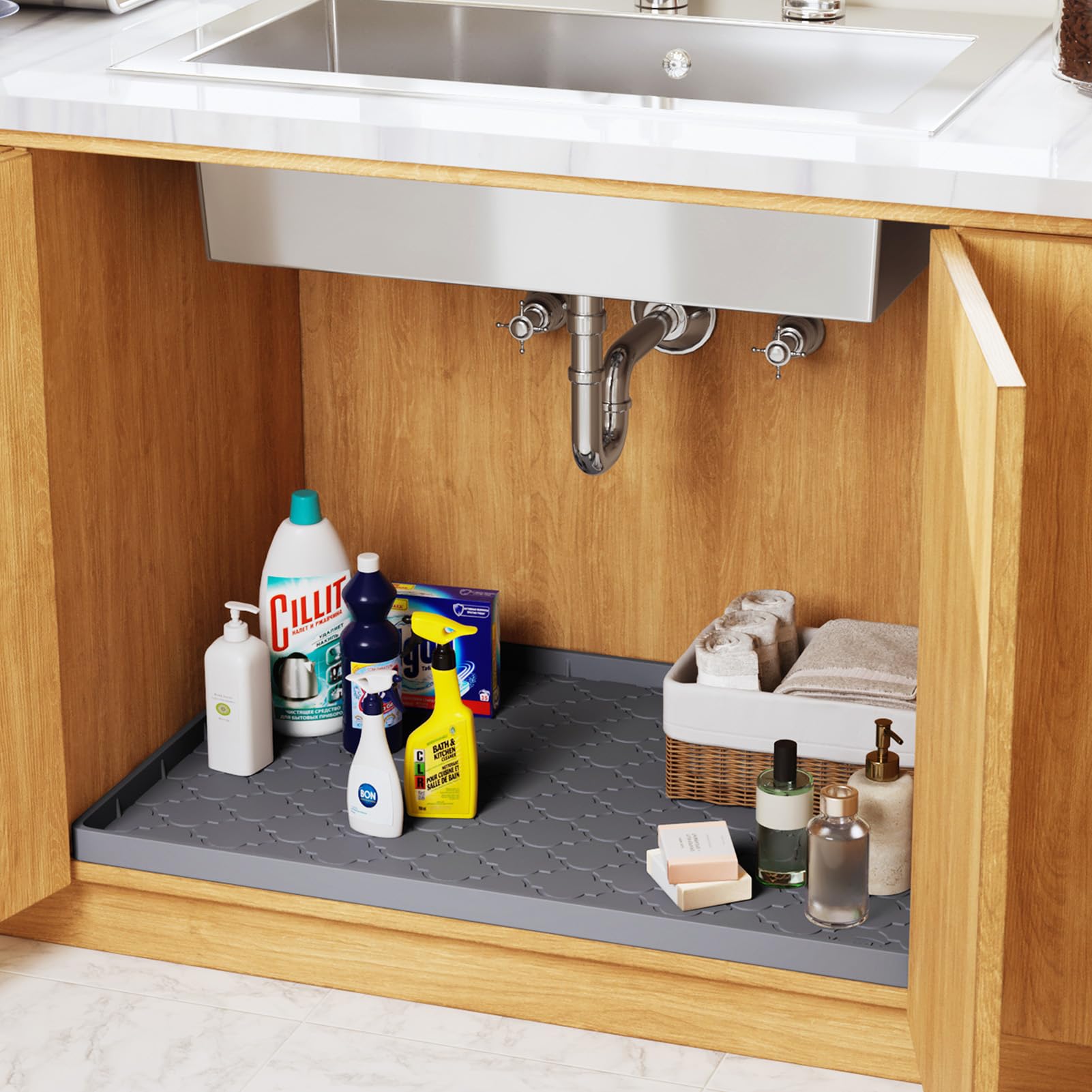 Waterproof Silicone Under Sink Mat 34