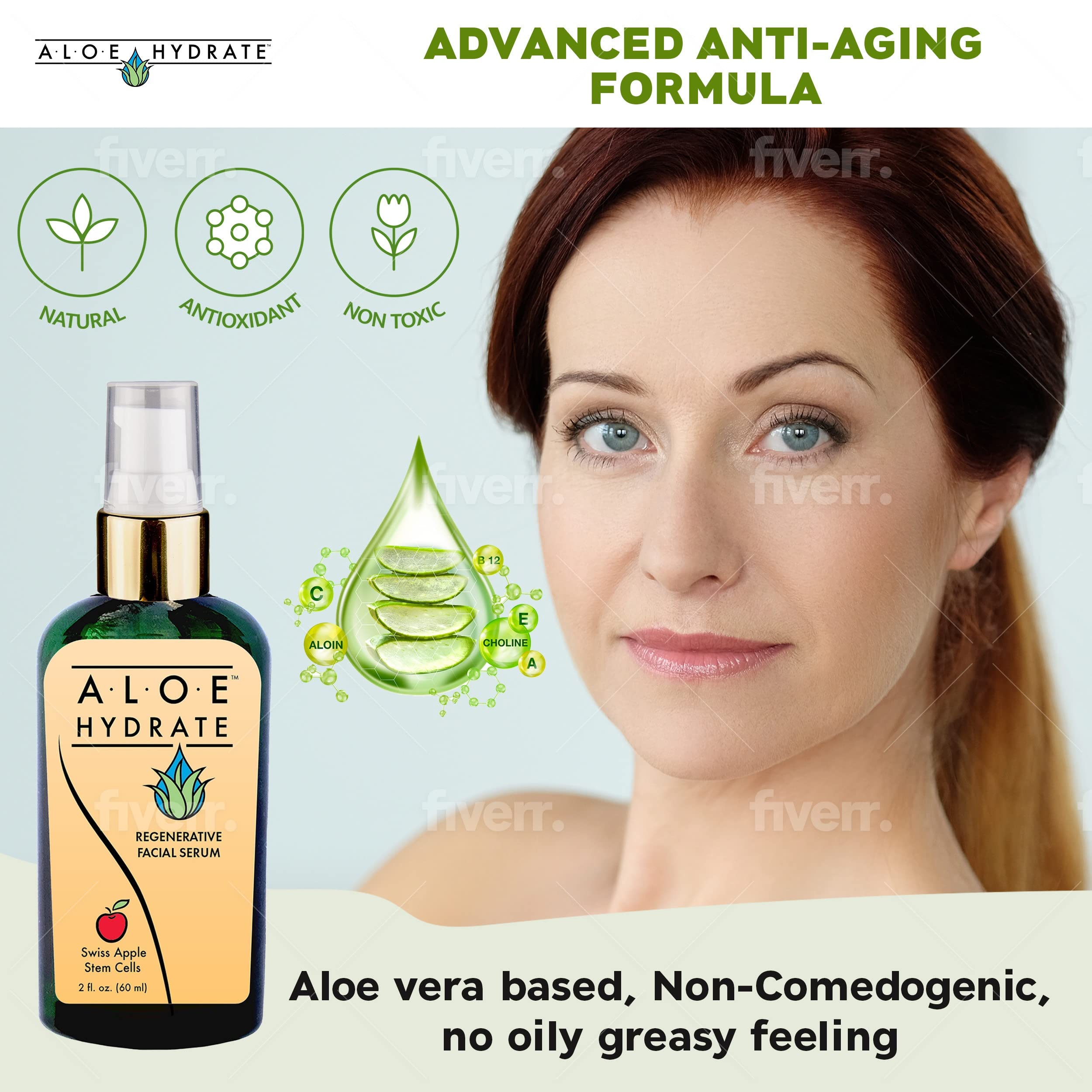 Swiss Apple Stem Cell Serum for Face – Anti-Aging Plant Based Serum with Hyaluronic Acid & Ceramide to Reduce Wrinkles, Plump Skin & Boost Cell Regeneration | Hydrating & Firming Treatment for Daily Skincare Routine