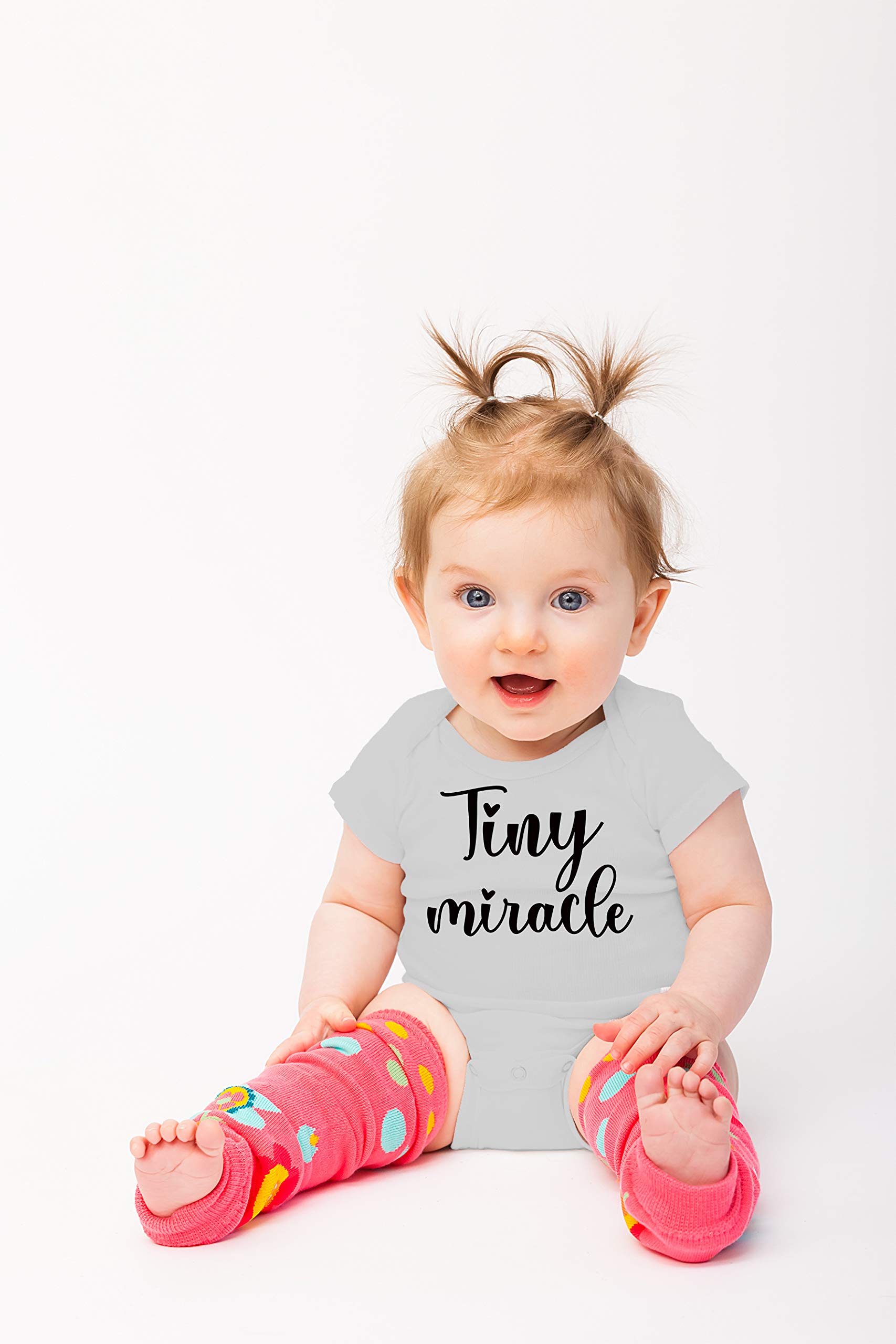 Tiny Miracle Funny Baby Bodysuit - Cute Newborn Clothes for Girls & Boys | Perfect for Photos, Gifts & Everyday Wear