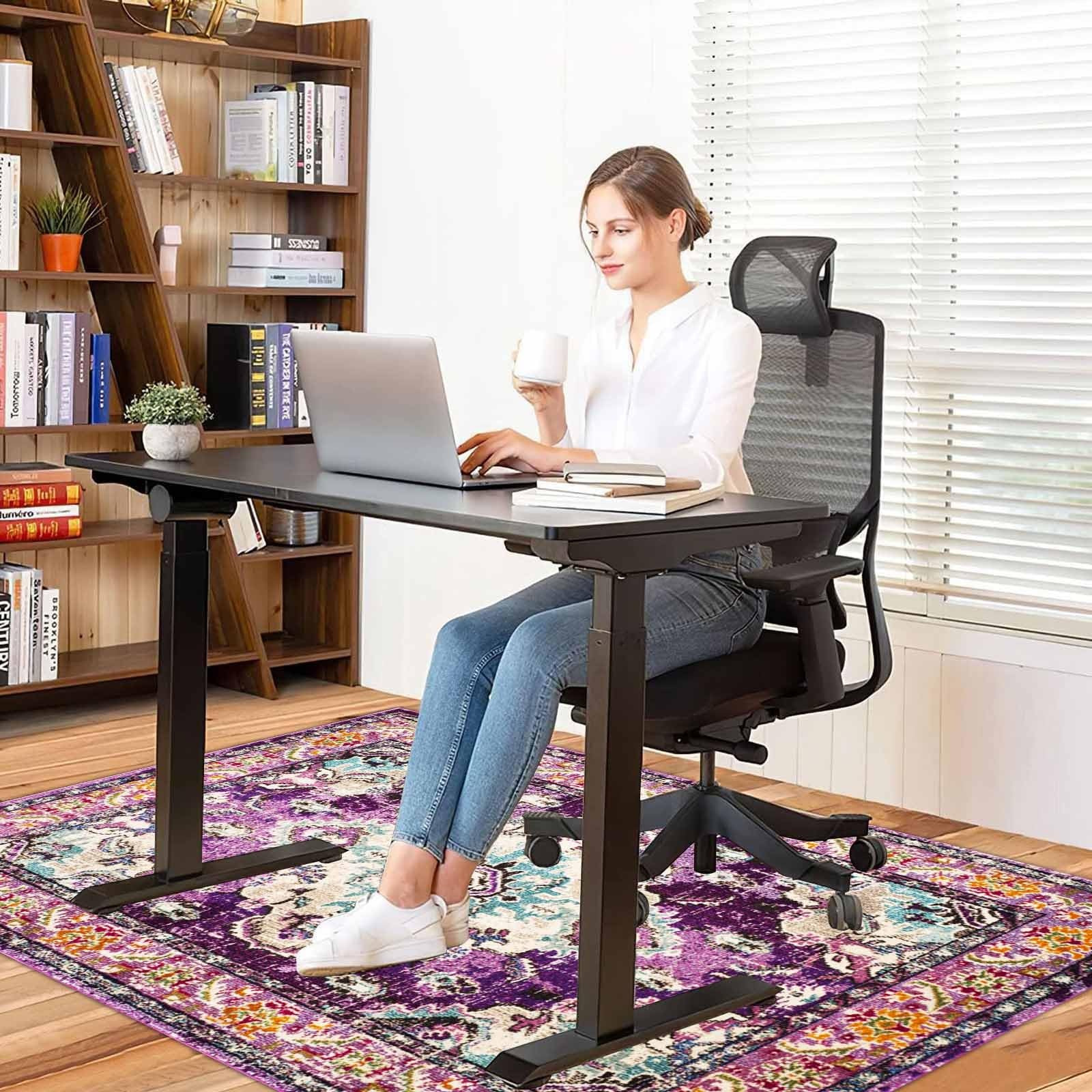 Premium Office Chair Mat for Carpet & Hardwood Floors - Heavy Duty Desk Chair Protector Mat for Computer Chairs - Perfect for Home Office, Gaming Setup & Workspace Protection