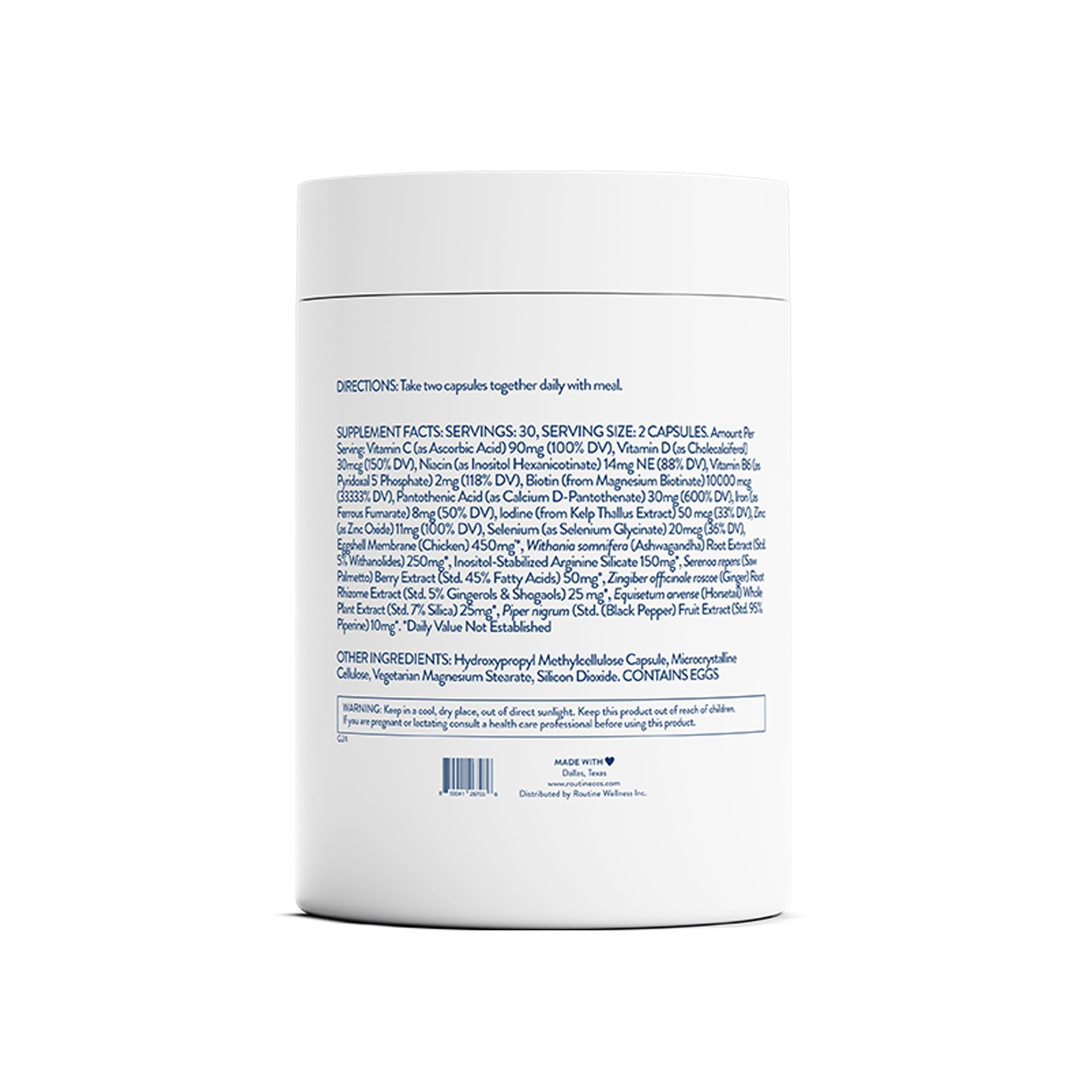 Routine Wellness Anti-Thinning Honeysuckle & Rice Milk Shampoo and Conditioner Set for Thinning Hair - Biotin Enriched Hair Growth Treatment - Volumizing & Strengthening Hair Care for Daily Use at Home or Salon