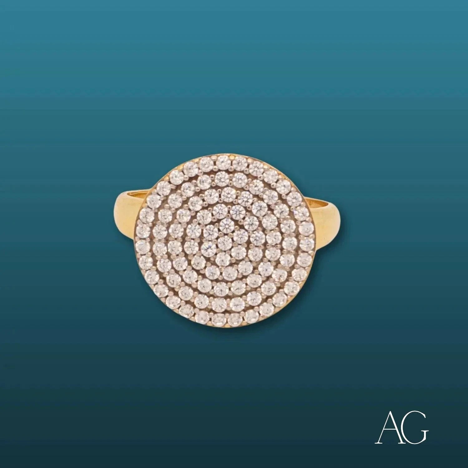 18K Gold CZ Ring for Women – Timeless Elegance Wedding, Engagement & Anniversary Jewelry Gift – Perfect for Bridal, Party & Special Occasions
