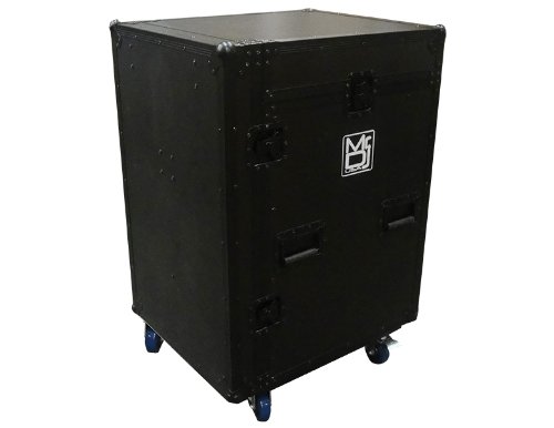 Professional DJ Flight Case - Mr. DJ CASE5500BK Durable DJ Equipment Storage with Mixer & CD Compartment | Perfect for Touring DJs, Club Performances & Music Production Studios