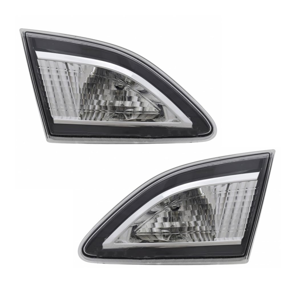 2010-2013 Mazda 3 Sedan Rear Inner Tail Lights Pair with Bulbs - DOT Certified MA2882108 MA2883108 - Replacement for BBM4-51-3G0H BBM4-51-3F0G - Perfect for Driver & Passenger Side Upgrade or Repair
