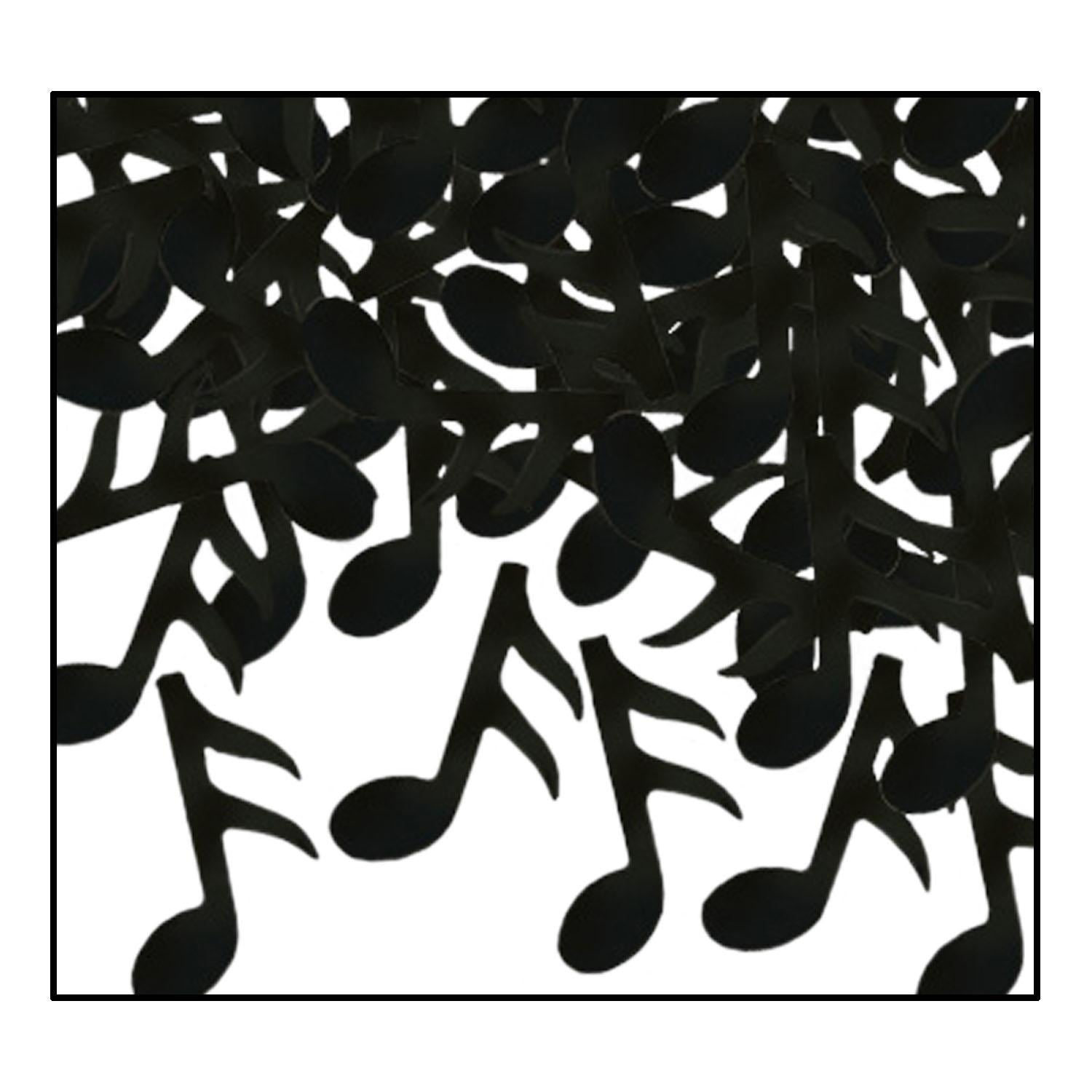 12 Pack Black Musical Notes Confetti - 1 Oz per Pack - Perfect for Birthday Parties, Baby Showers & Music Themed Events