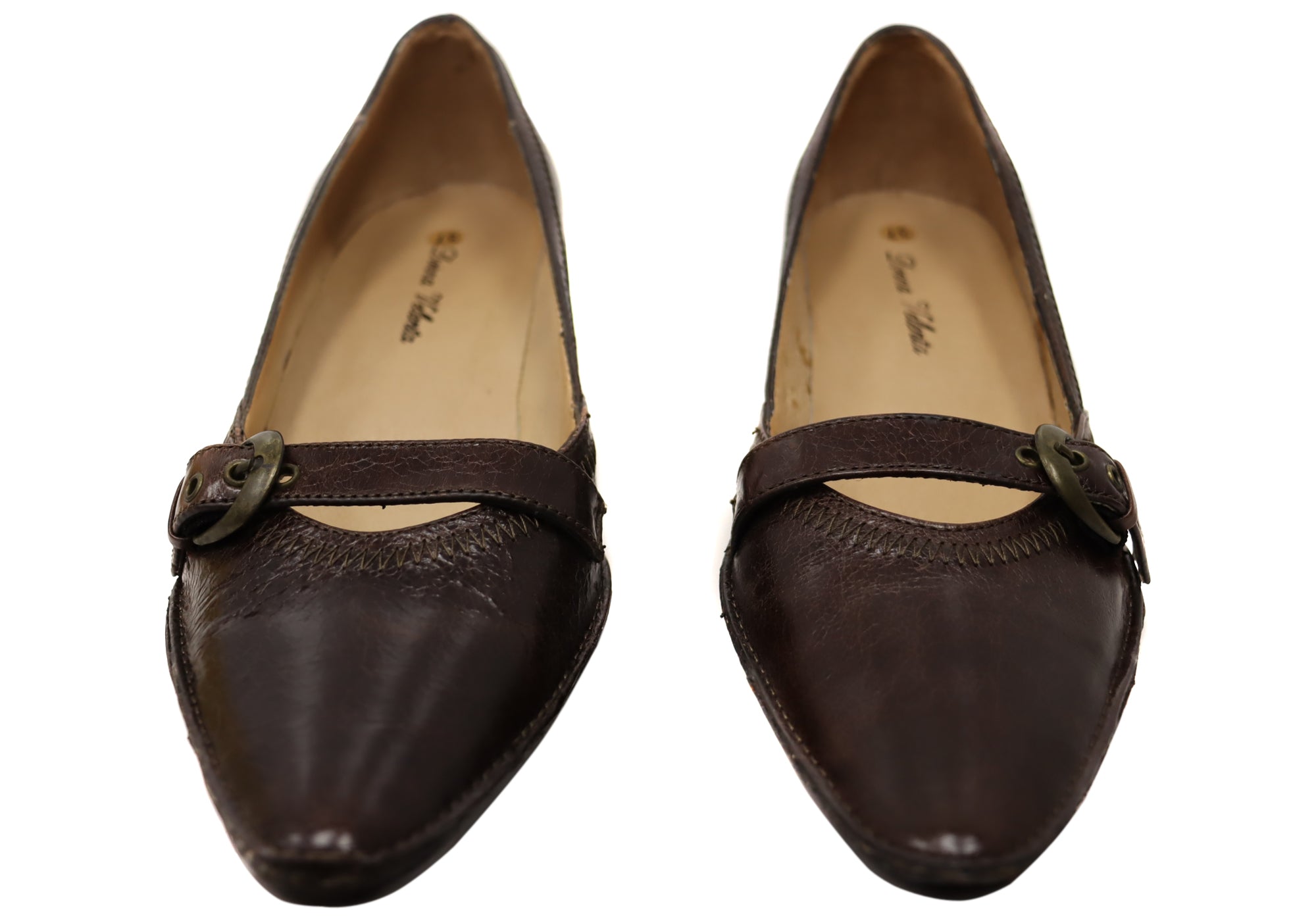 Donna Velenta Tamsin Women's Comfortable Leather Low Heel Shoes - Stylish & Supportive for Work, Office & Casual Wear