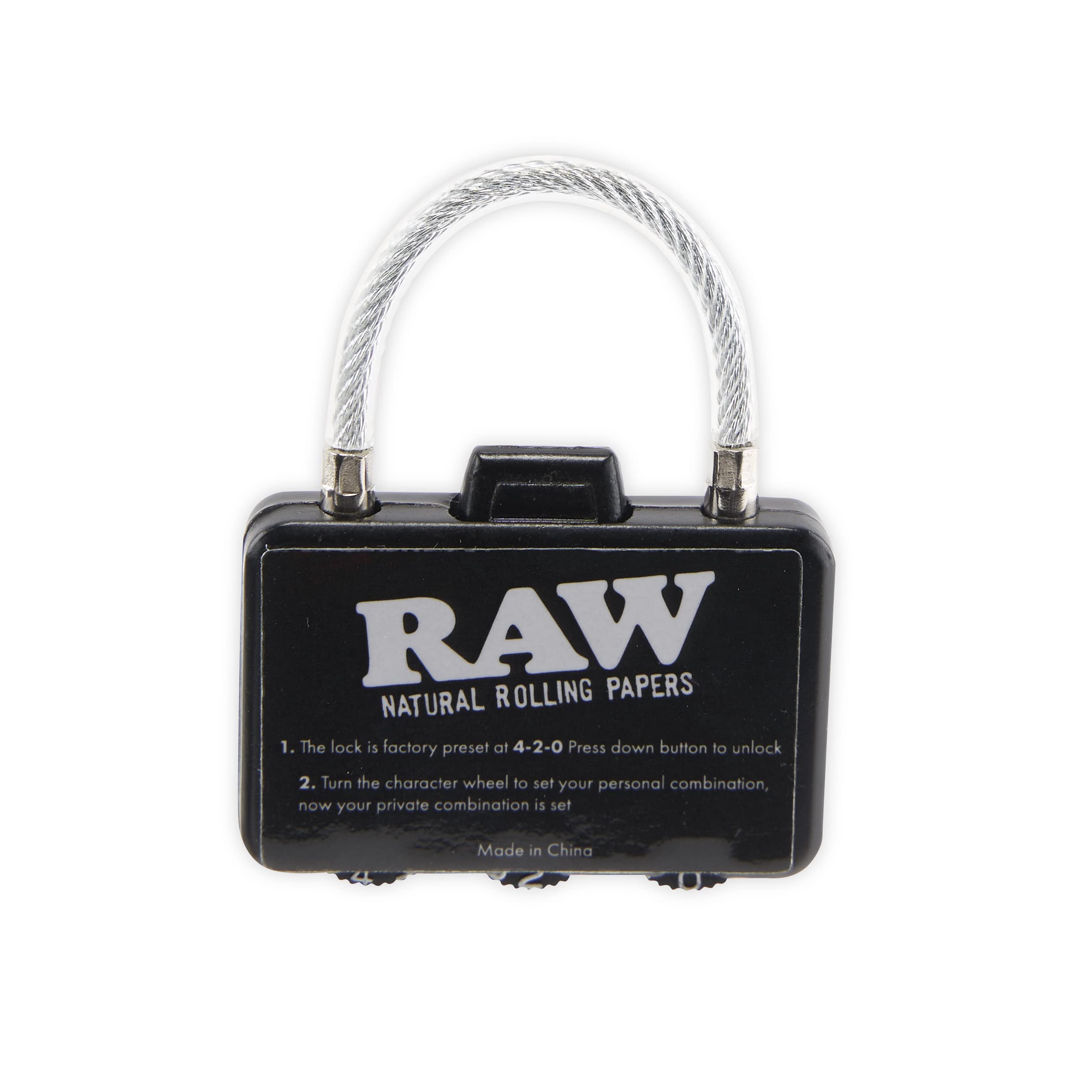 HB RAW Smell Proof Lockable Travel Bag - Odor Resistant Toiletry Bag with Padlock for Secure Storage | Perfect for Travel, Gym, and Outdoor Adventures