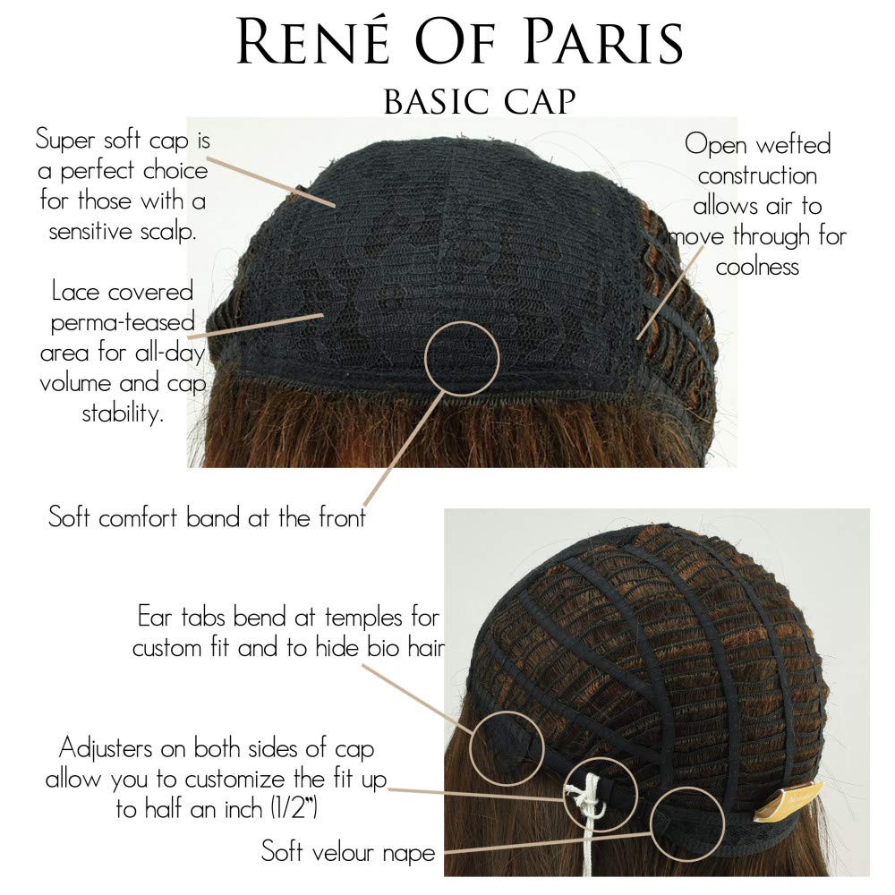 Rene of Paris Long Synthetic Wig in Milk Tea-R - Natural Look & Comfortable Wear for Cosplay, Parties & Daily Styling