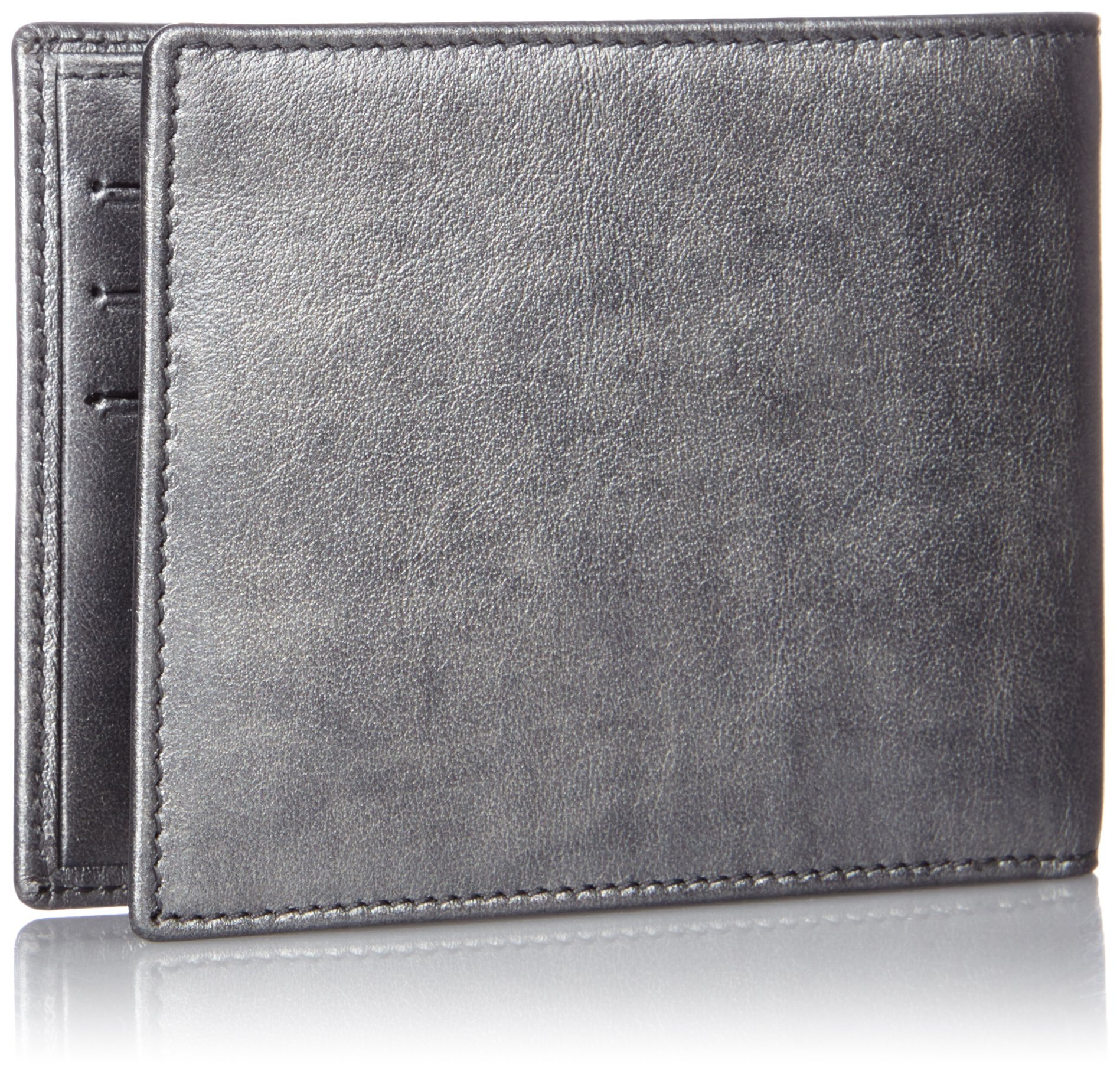 S.T. Dupont Line D Grey Leather Wallet - Slim RFID Blocking Card Holder for 6 Cards - Limited Edition 180251 - Perfect for Business, Travel & Everyday Use