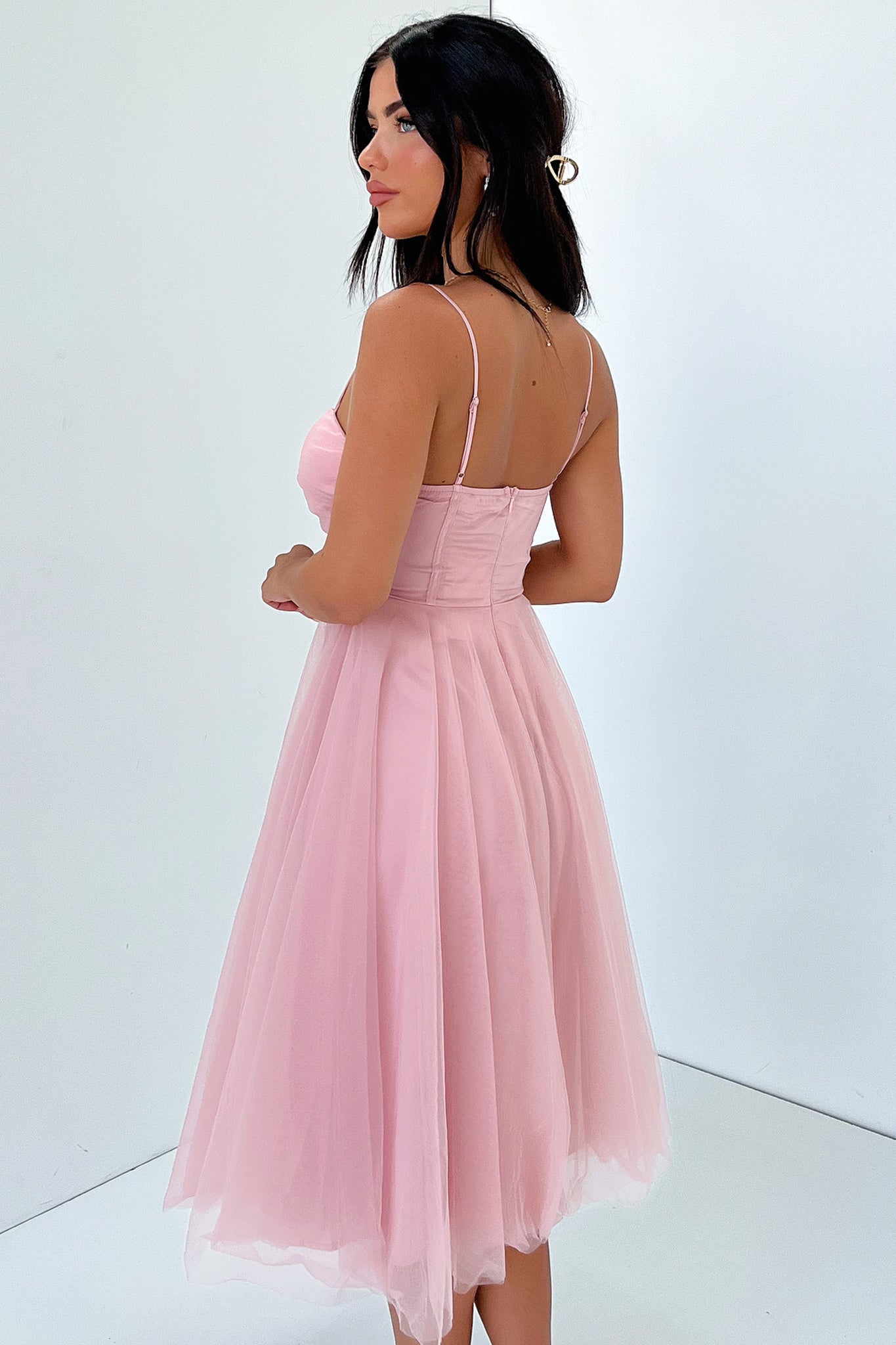 Angelique Dress in Pink - Elegant Women's Floral Maxi Dress for Summer, Weddings & Special Occasions