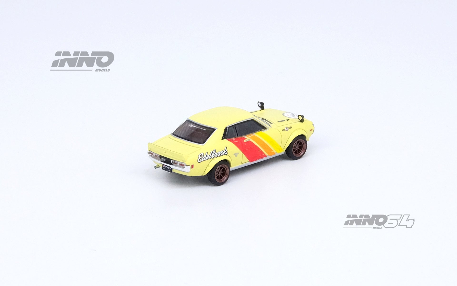 INNO64 1:64 Scale Toyota Celica 1600GT (TA22) EDELBROCK SEMA Auto Salon 2019 Diecast Model Car - Perfect for Collectors, Display, and Toy Car Racing Scenes