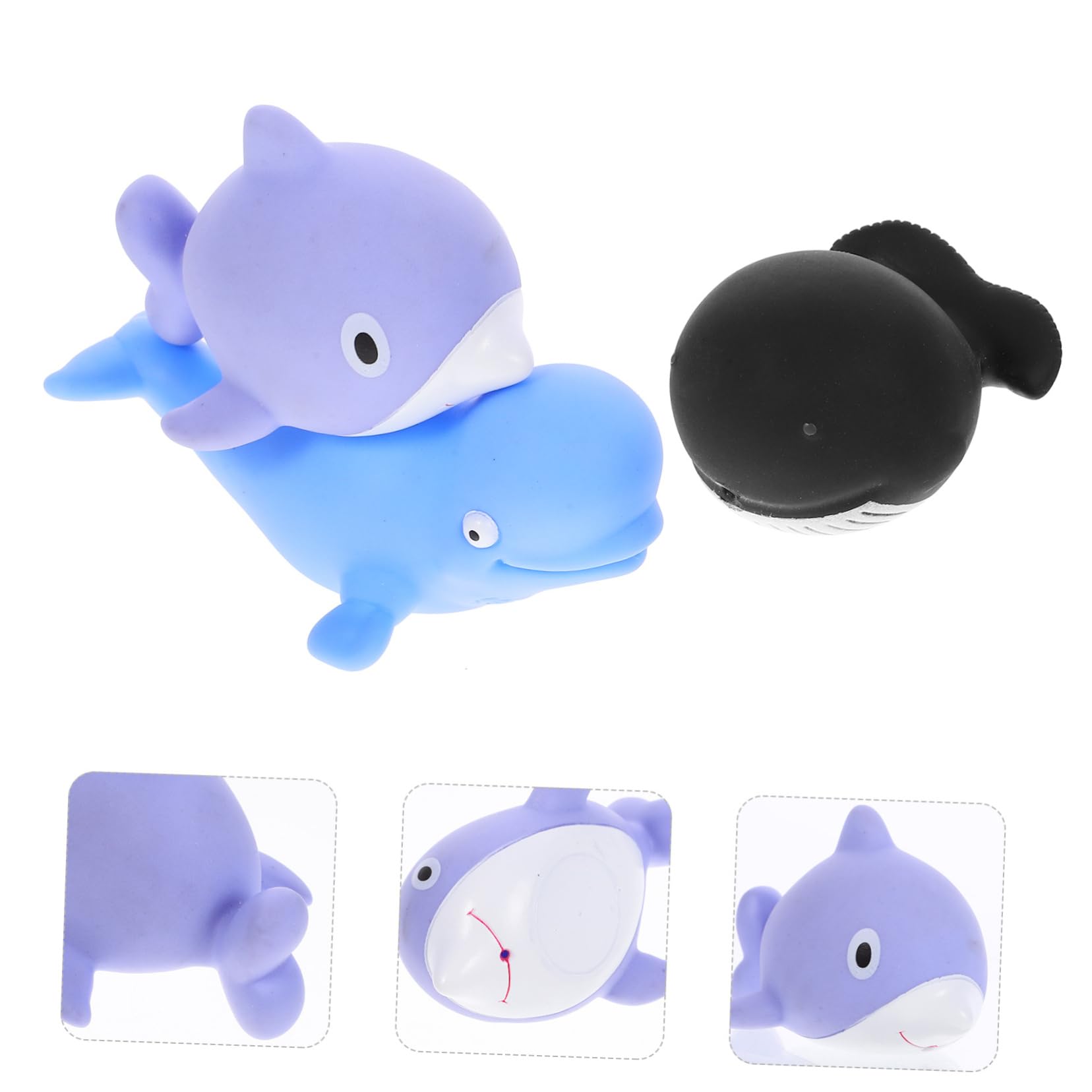 QUMIIRITY 3-Piece Bath Toys Set - Non-Toxic Floating Bathtub Toys for Toddlers & Kids - Fun Shower Water Play Toys for Baby Bath Time & Pool Party (EVA Foam)
