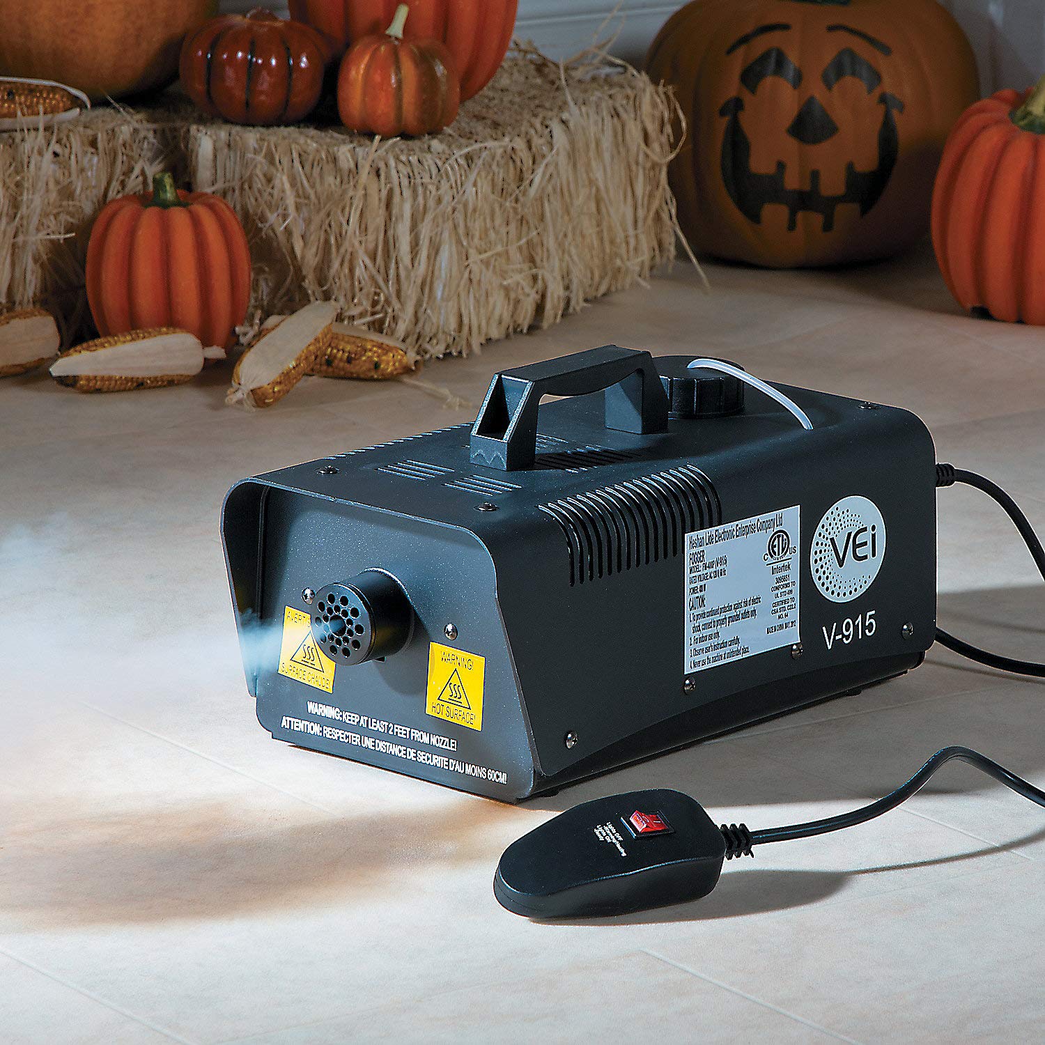 Fun Express Fog Machine for Halloween, Christmas & Birthday Parties - Durable & High-Output Party Supplies for Indoor/Outdoor Events - 1 Piece