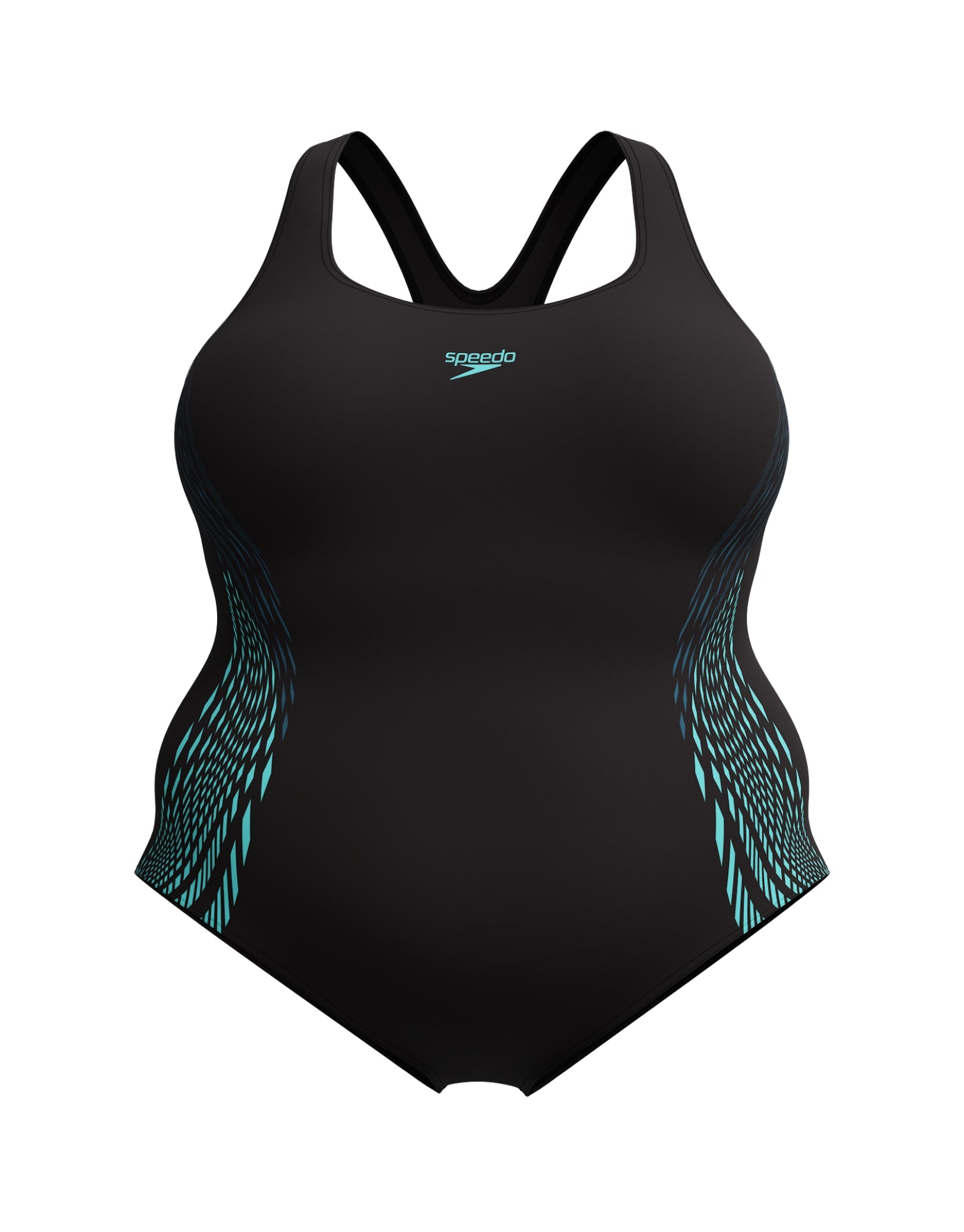 Plus Size Swimsuit for Women - Black & Green Competition Swimwear - Perfect for Beach Vacations, Pool Parties & Water Sports