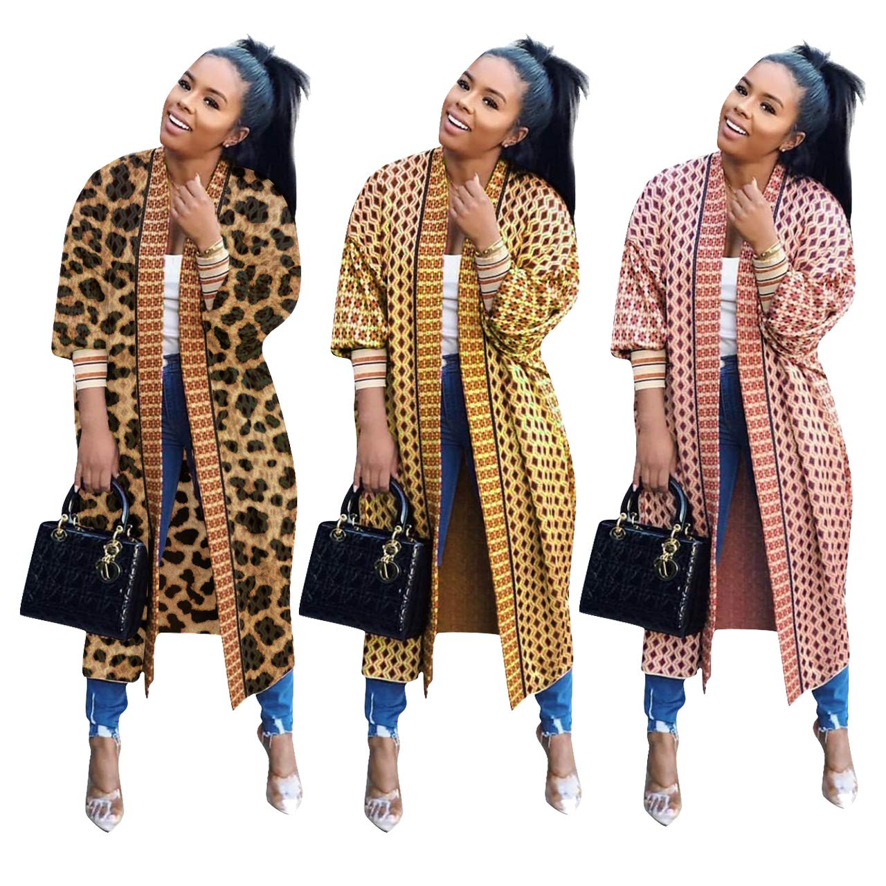 Lightweight Long Cardigan for Women - Open Front Jacket Coat for Casual & Office Wear - Perfect for Layering in Fall & Winter