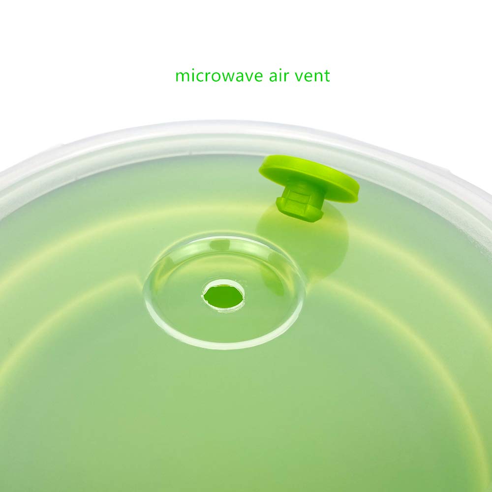 Eco-Friendly Collapsible Food Storage Containers with Lids - 4-Piece Silicone Lunch Box Set, Microwave & Freezer Safe | Perfect for Meal Prep, Office Lunches & Picnics