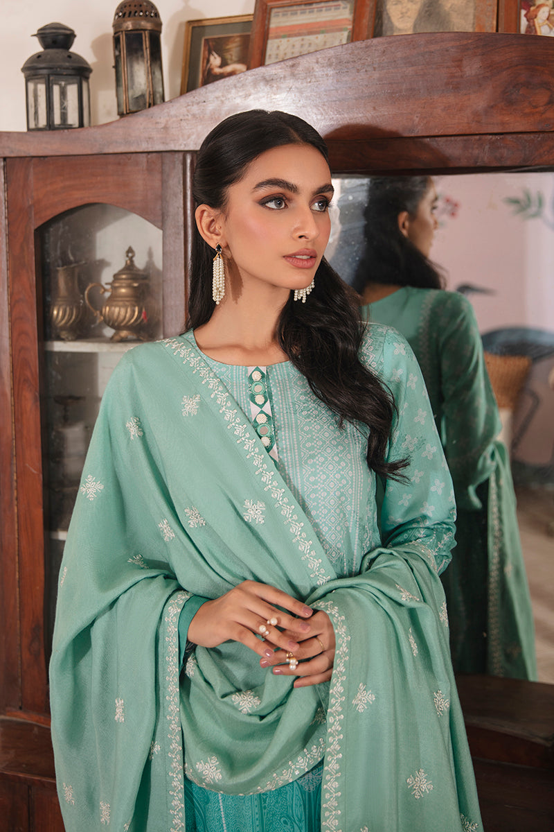 Elegant Crystal Lines 3-Piece Outfit Set (Shirt, Trousers & Dupatta) for Women - Perfect for Weddings, Parties & Special Occasions