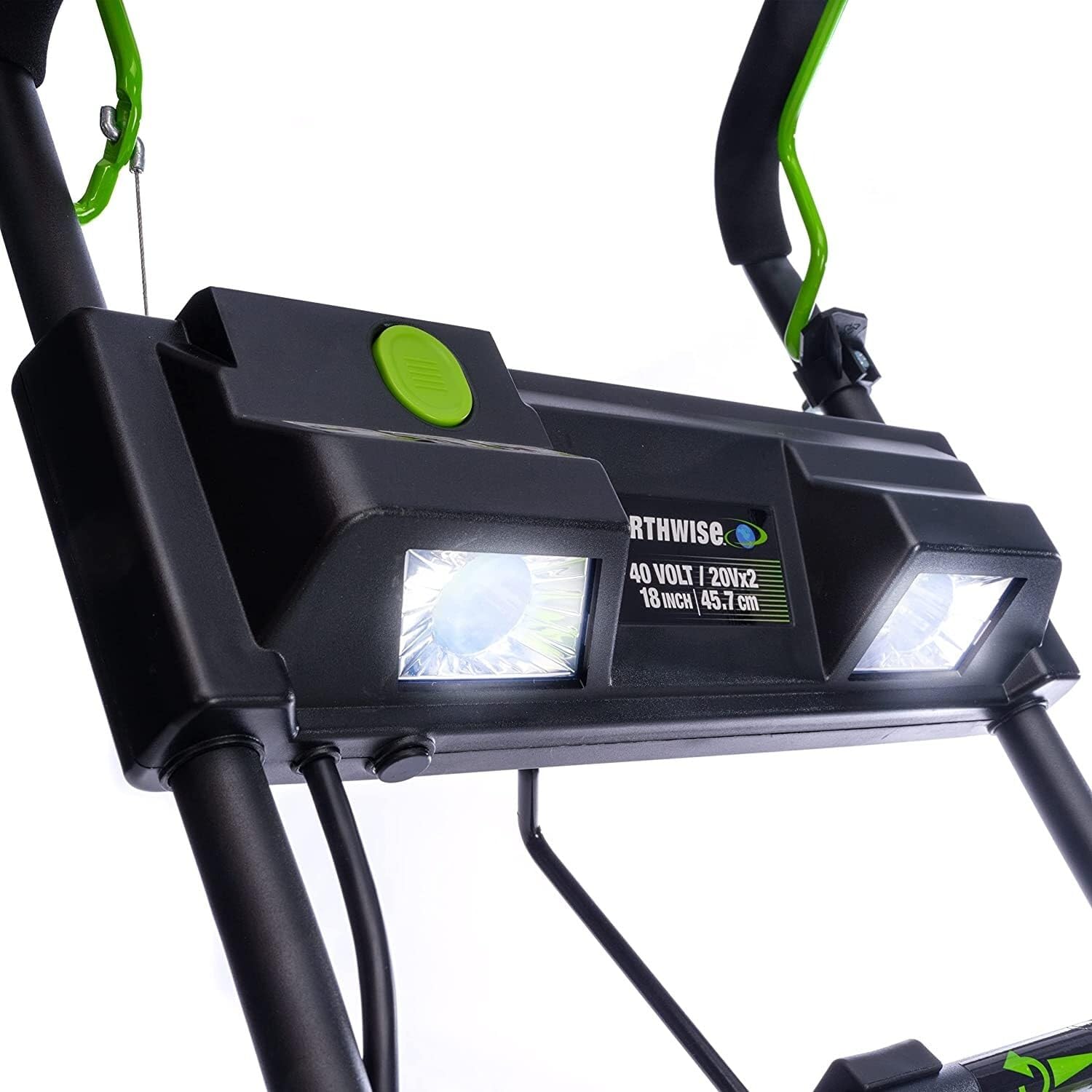 Earthwise SN722018 Cordless Electric Snow Thrower 18 Inch 2x20V Battery Powered - Perfect for Driveways, Walkways & Small Yards - Lightweight & Easy to Use