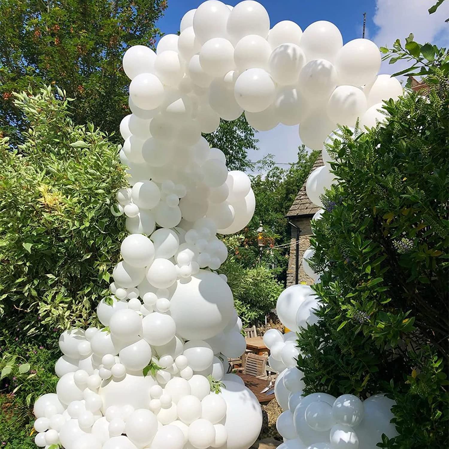 50PCS 12 Inch Matte White Latex Balloons - Premium Thick White Party Balloons for Wedding, Birthday, Baby Shower & Anniversary Decorations - Perfect for Indoor/Outdoor Party Decor, Photo Backdrops & Event Styling
