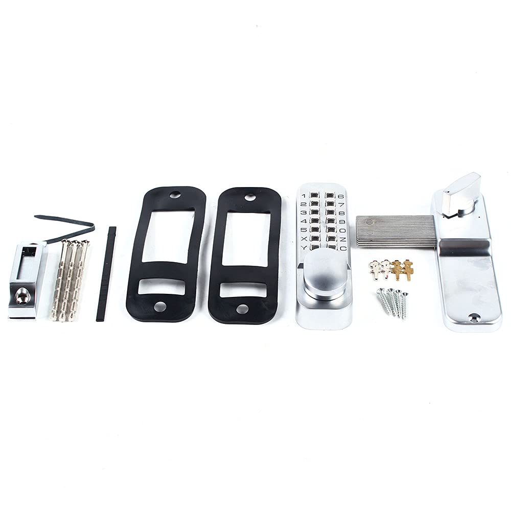Keyless Entry Door Lock - Mechanical Keypad Code Password Security Lock for Indoor & Outdoor Doors | Ideal for Homes, Apartments & Offices