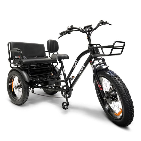 Go Bike FORTE Electric Tricycle for Adults with Rear Seat - Commuter, Grocery Shopping & Family Outings Electric Trike
