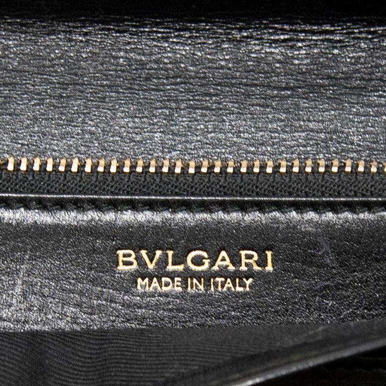 Bvlgari Black Leather Long Wallet for Men - Luxury Designer Bifold Wallet with RFID Protection - Perfect for Business, Travel & Everyday Use
