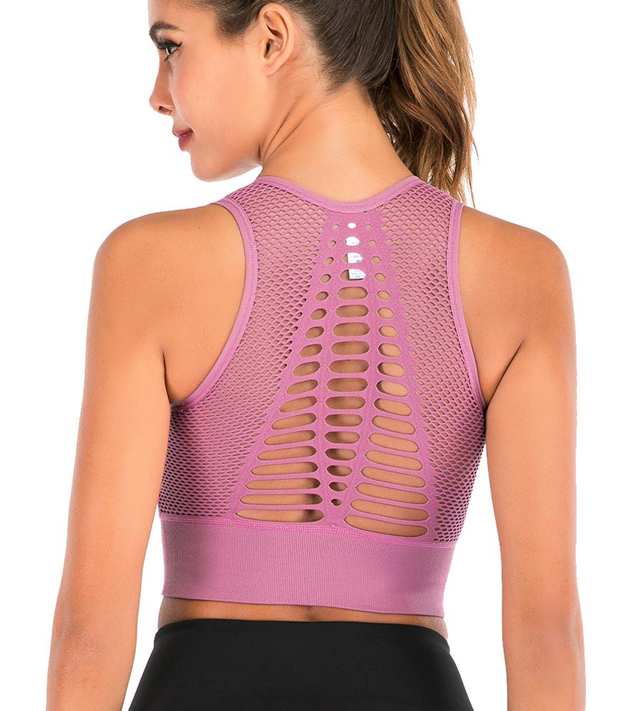 High Impact Sports Bra for Women - Longline Workout Crop Top with Support for Yoga, Gym & Running | Comfortable & Breathable for High-Intensity Exercise