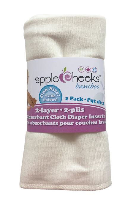 Premium 2-Ply Bamboo Rayon Cloth Diaper Inserts - One Size (Pack of 2) | Ultra Absorbent & Eco-Friendly | Perfect for Baby Care, Travel & Overnight Use