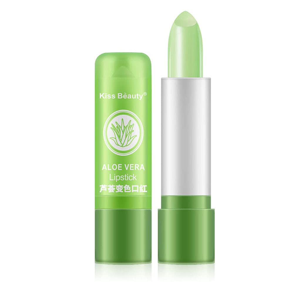 ISAKEN Aloe Vera Moisturizing Lipstick - Long Lasting Hydrating Lip Balm with Color Changing Technology | Nourishing Lip Care for Dry Lips | Perfect for Daily Use, Date Night & Gift Giving (Women & Girls)