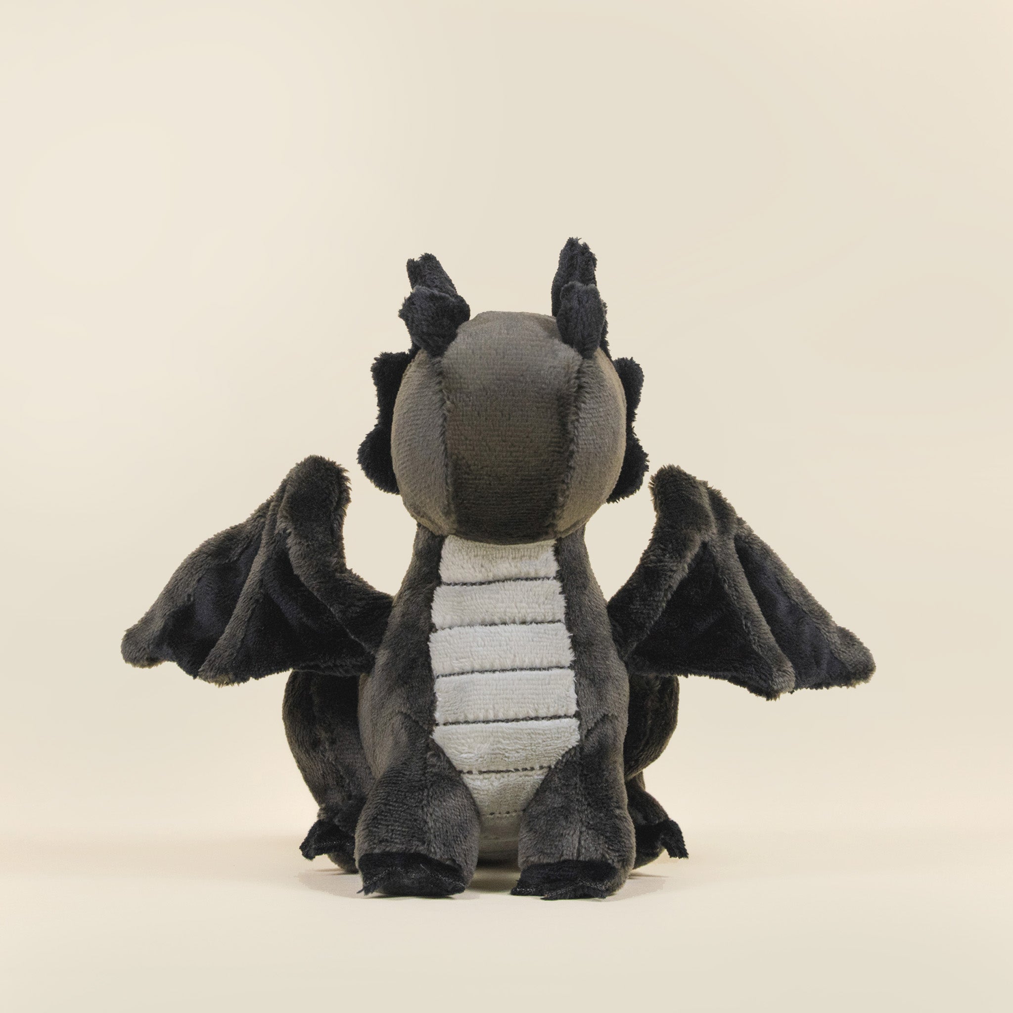 Mini Black Draggi the Fire Dragon Toy - Cute Stuffed Animal for Kids, Perfect for Playtime, Gifts & Fantasy Adventures