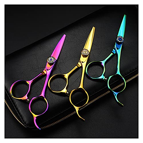 Professional 4.5 Inch Hair Cutting Scissors for Styling & Eyebrow Trimming - Premium Beauty & Hairdressing Shears with Ergonomic Design (Gold) - Perfect for Salon Professionals, Home Haircuts & Makeup Kits