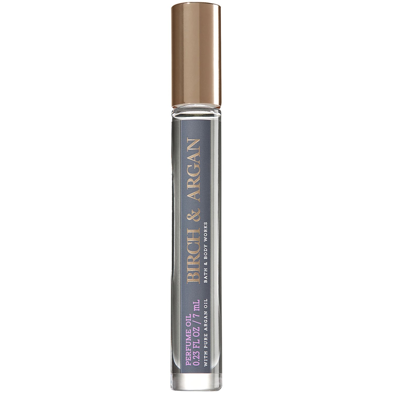 Bath and Body Works Birch & Argan Perfume Oil - .23 oz Mini Travel Size with Pure Argan Oil | Perfect for Daily Wear, Gifts & On-the-Go Fragrance Touch-Ups