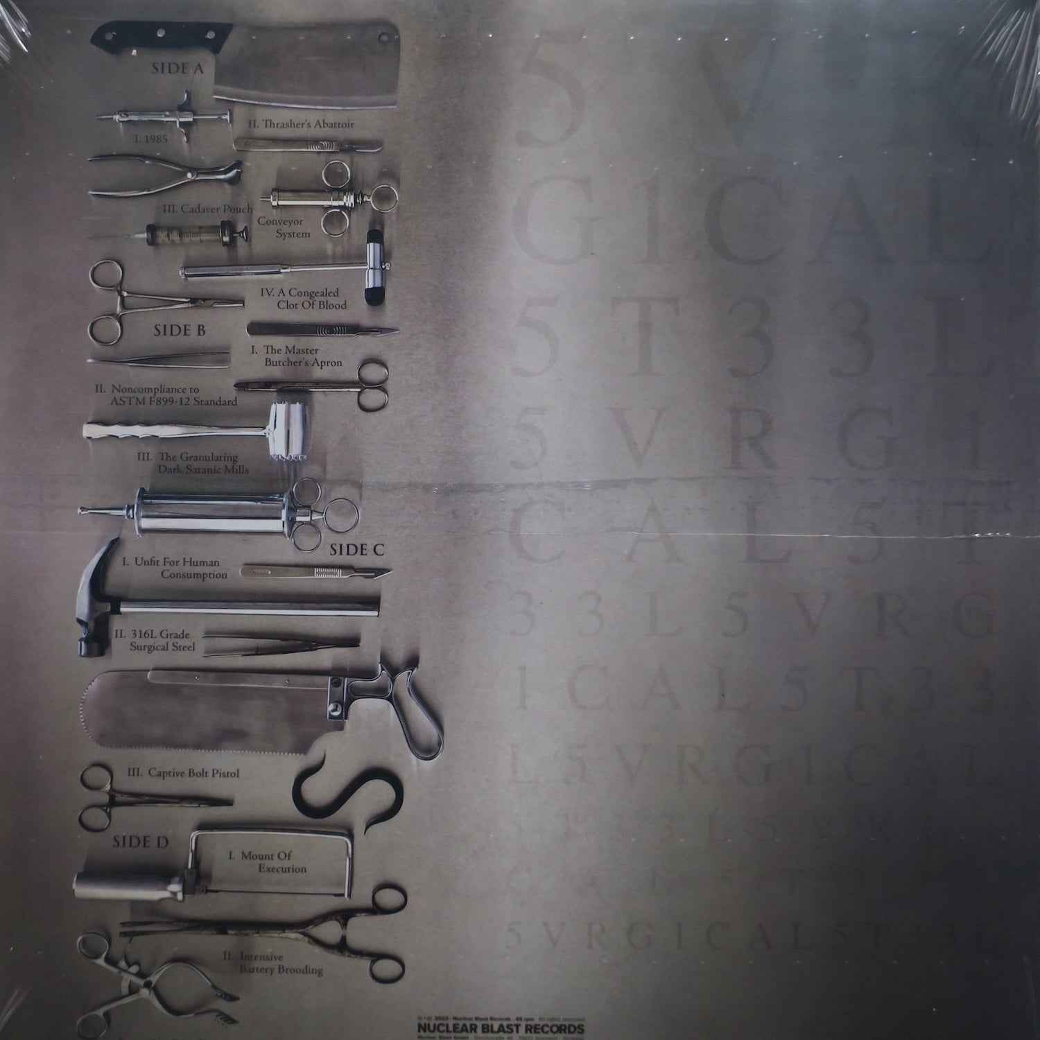 CARCASS 'Surgical Steel' RED/BLACK SPLATTER Vinyl 2LP - Limited Edition Death Metal Album (2013) | Perfect for Metal Collectors & Vinyl Enthusiasts