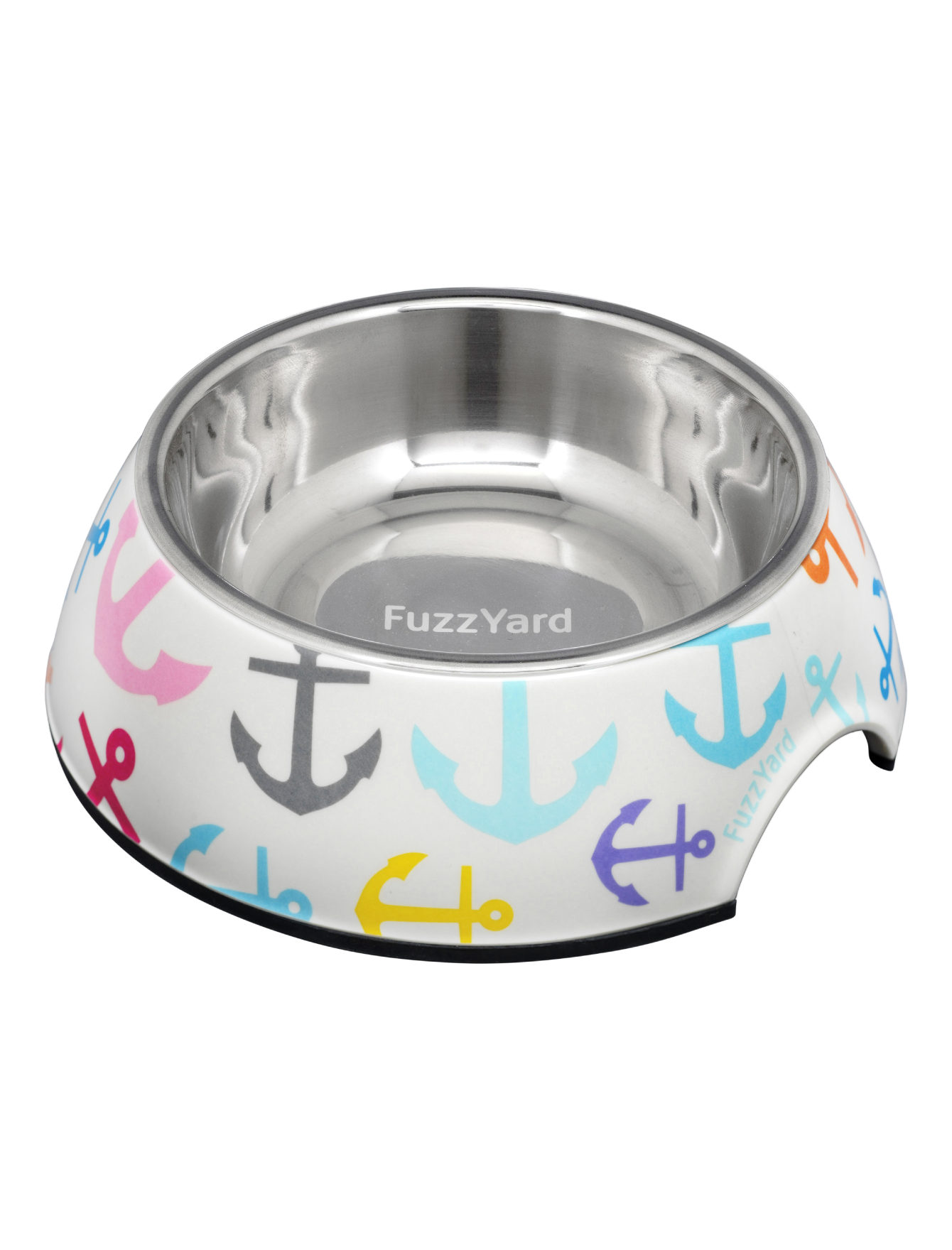 FuzzYard Easy Feeder Slow Dog Bowl for Small Medium Large Dogs - Non-Slip Pet Food Dish for Mealtime, Travel & Outdoor Use
