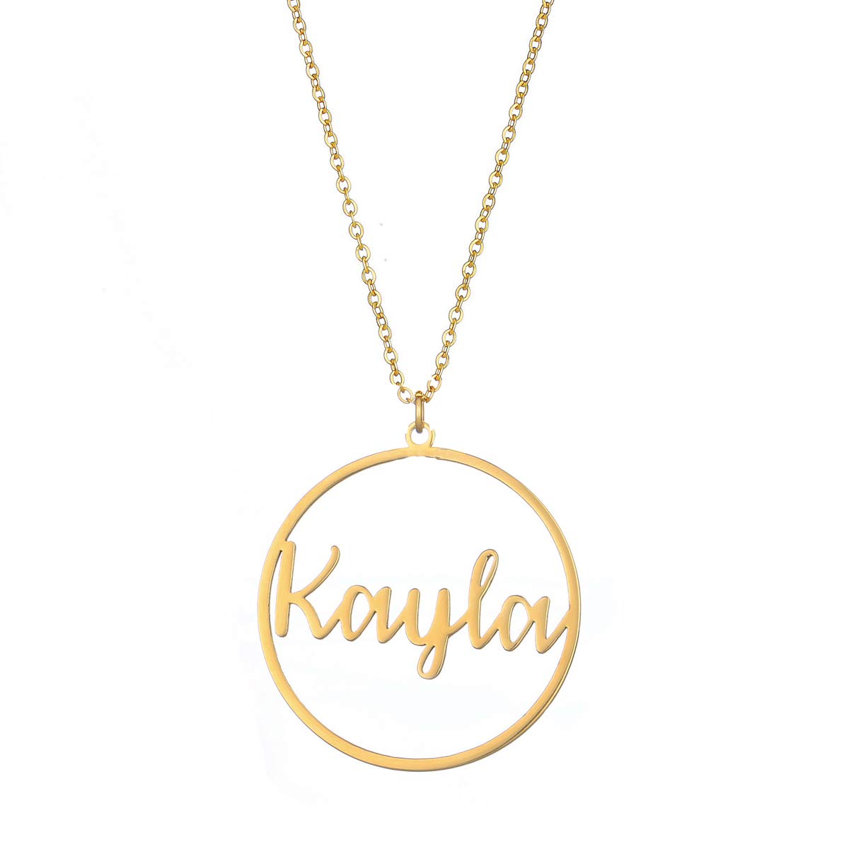HUAN XUN Custom Name Necklace - Personalized Two Name Necklace for Family, Kids & Children | Perfect Gift for Mother's Day, Birthday & Anniversary