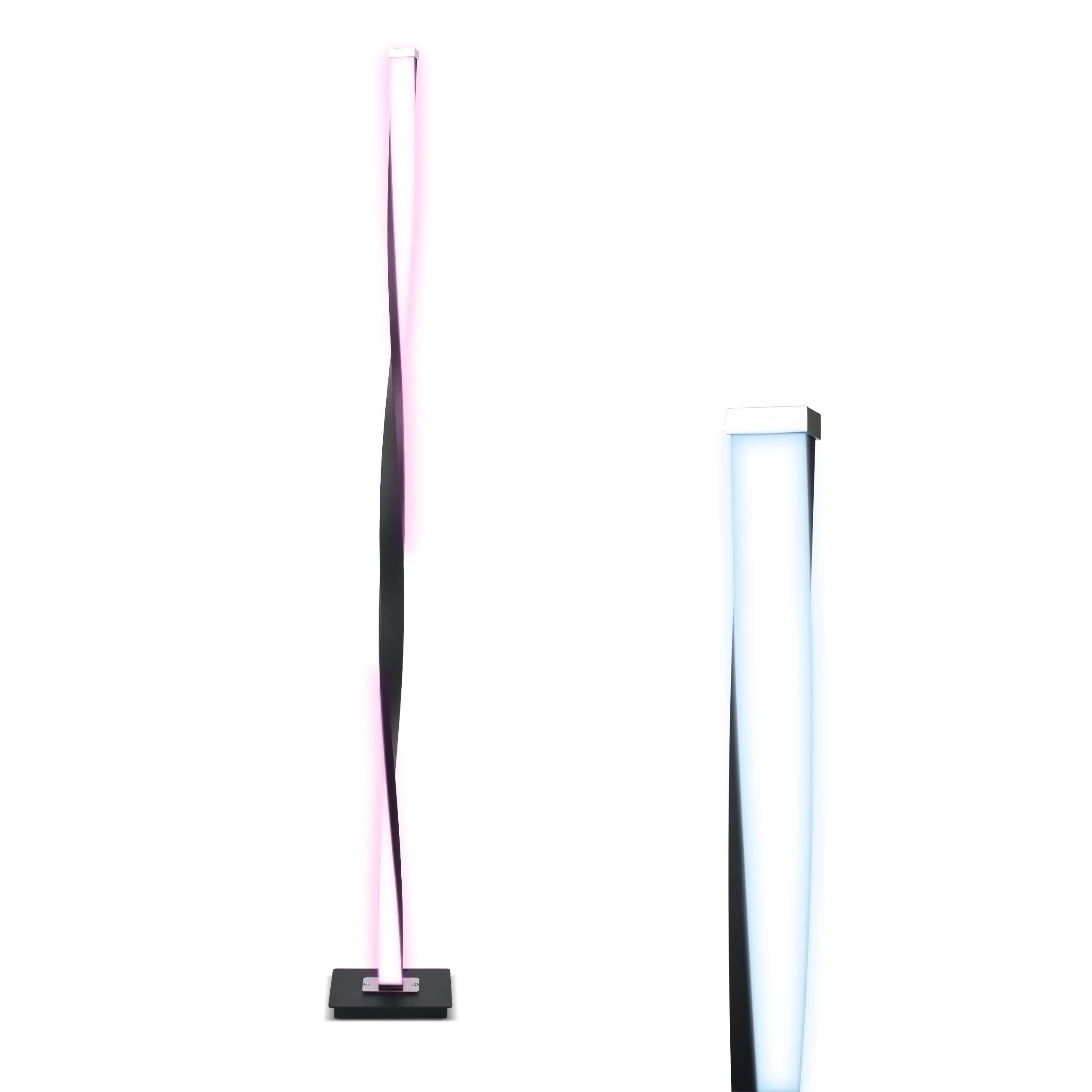 Brightech Helix Modern RGB Color Changing LED Floor Lamp - 48