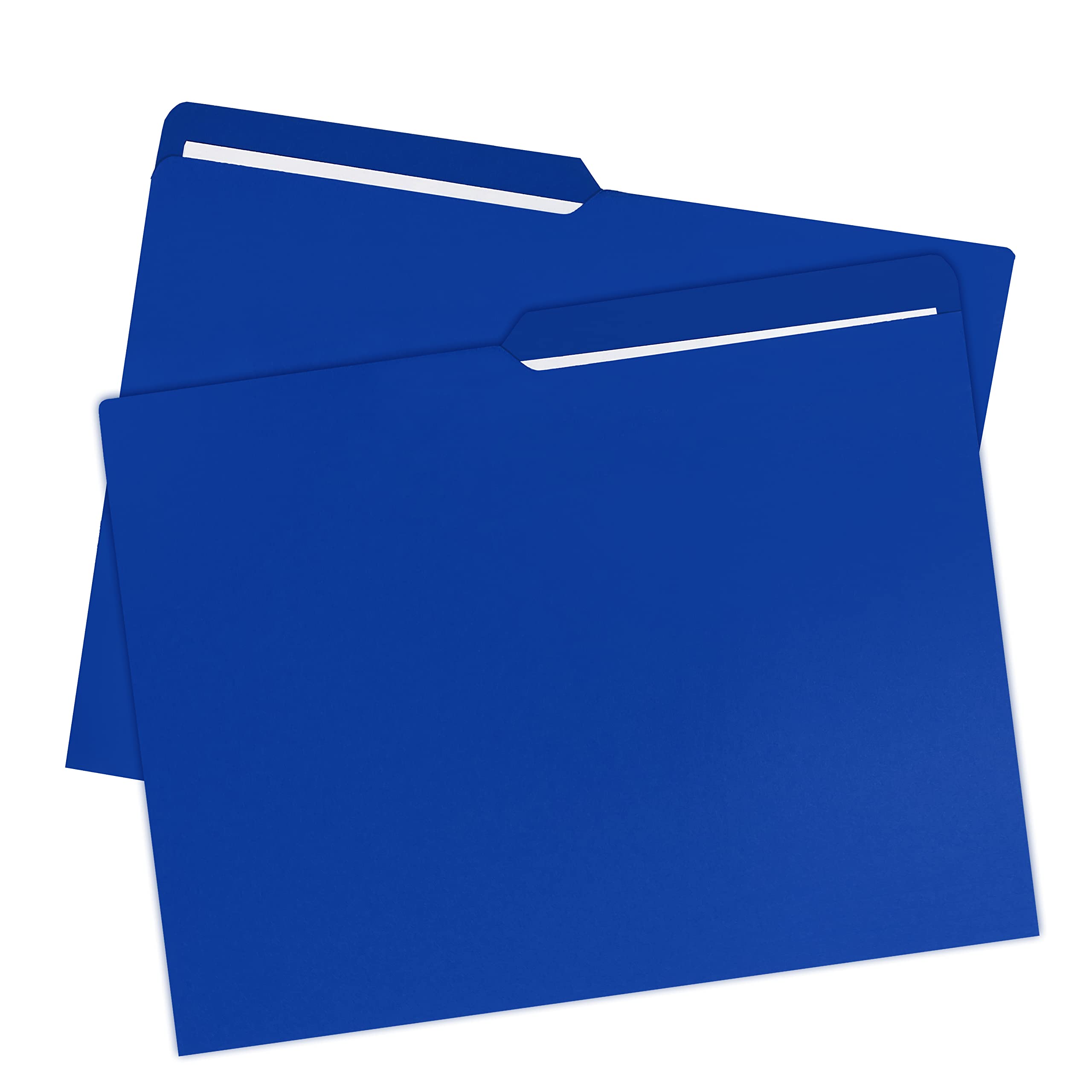 uBoxes Letter Folders - 100 Pack (3 Boxes) - Premium Deep Blue File Folders for Office, School & Home Organization | Perfect for Document Storage, Mailing & Filing Systems