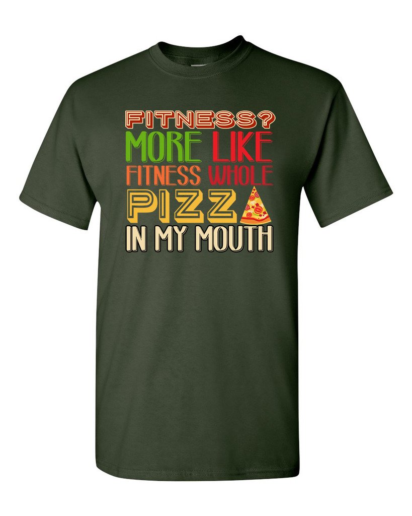 Funny Fitness Pizza T-Shirt for Adults - Hilarious Gym Workout Tee - Perfect for Gym Lovers & Pizza Enthusiasts