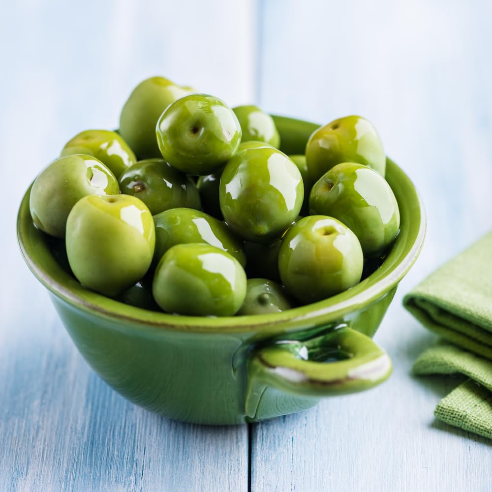 Sanniti Whole Castelvetrano Olives - 20.5 Ounce Jar | Premium Italian Green Olives | Perfect for Salads, Charcuterie Boards & Mediterranean Recipes