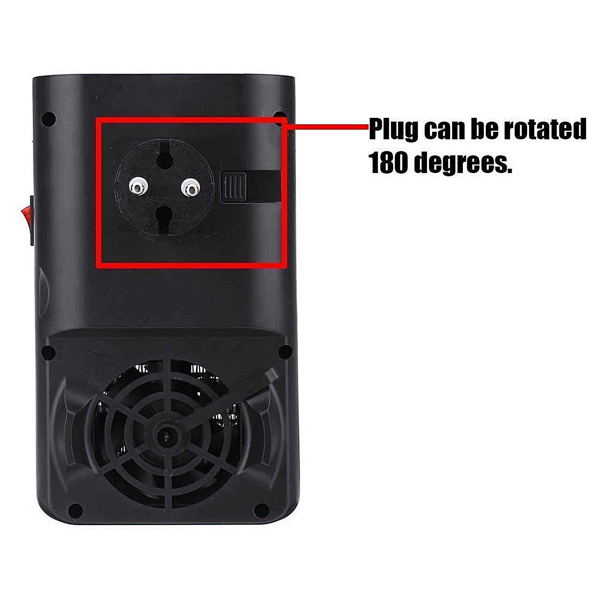 Insta Heater Flame - Portable Electric Space Heater with Adjustable Thermostat, Fast Heating for Home, Office & Indoor Use - Perfect for Winter, Bedroom & Small Rooms