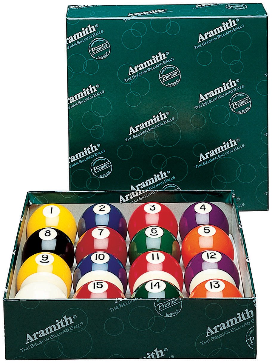 Authentic Belgian Aramith Premier Pool & Billiard Ball Set - Phenolic Resin Balls for Professional & Home Game Rooms | Perfect for Tournaments, Bars, and Family Entertainment
