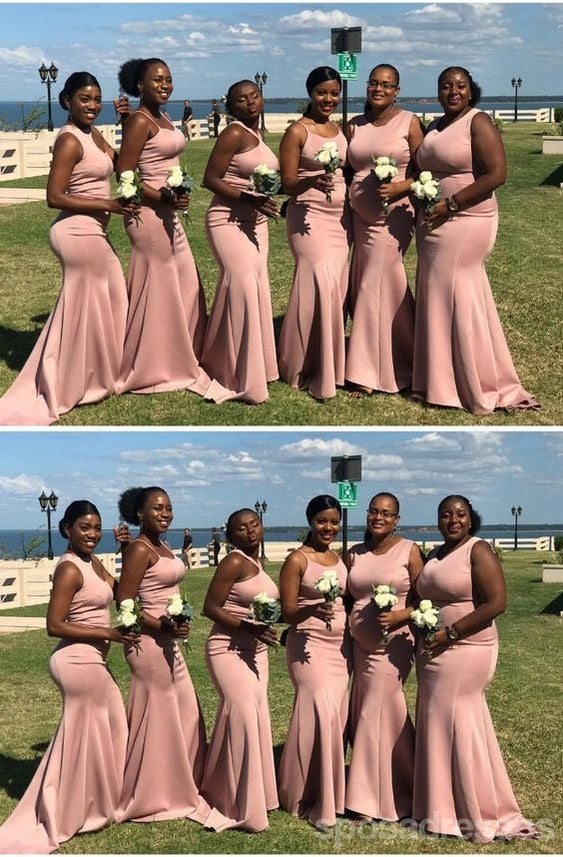 Elegant Mismatched Pink Mermaid Bridesmaid Dresses - Long Formal Gowns for Weddings & Special Occasions | Style WG1577