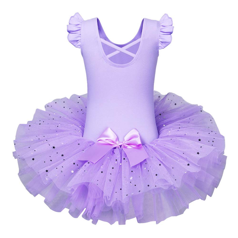 BAOHULU Girls Ballet Leotard with Full Skirt Tutu Dress - Dance Costume for Ballet, Recital & Party Performance | Perfect for Ballet Class, Dance Competition & Birthday Party Outfits