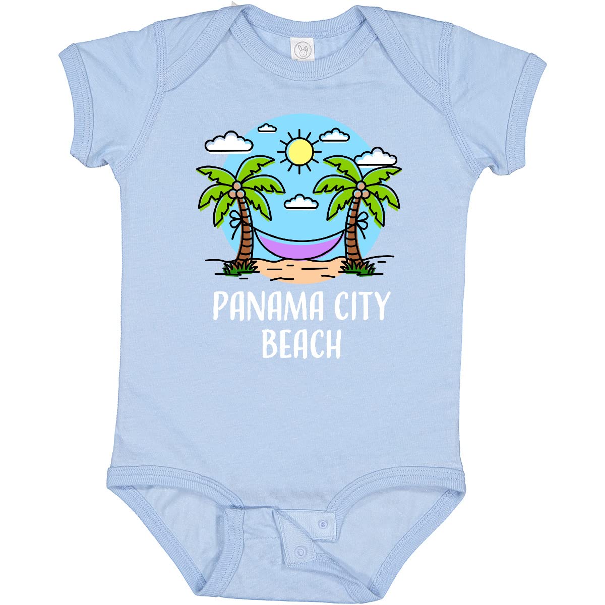 Inktastic Summer Vacation in Panama City Beach Baby Bodysuit - Cute Infant Onesie for Beach Trips & Family Vacations