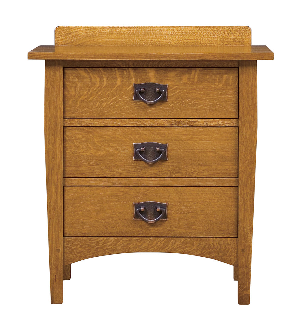 Harvey Ellis 3-Drawer Nightstand - Modern Bedside Table with Storage for Bedroom, Living Room & Guest Room