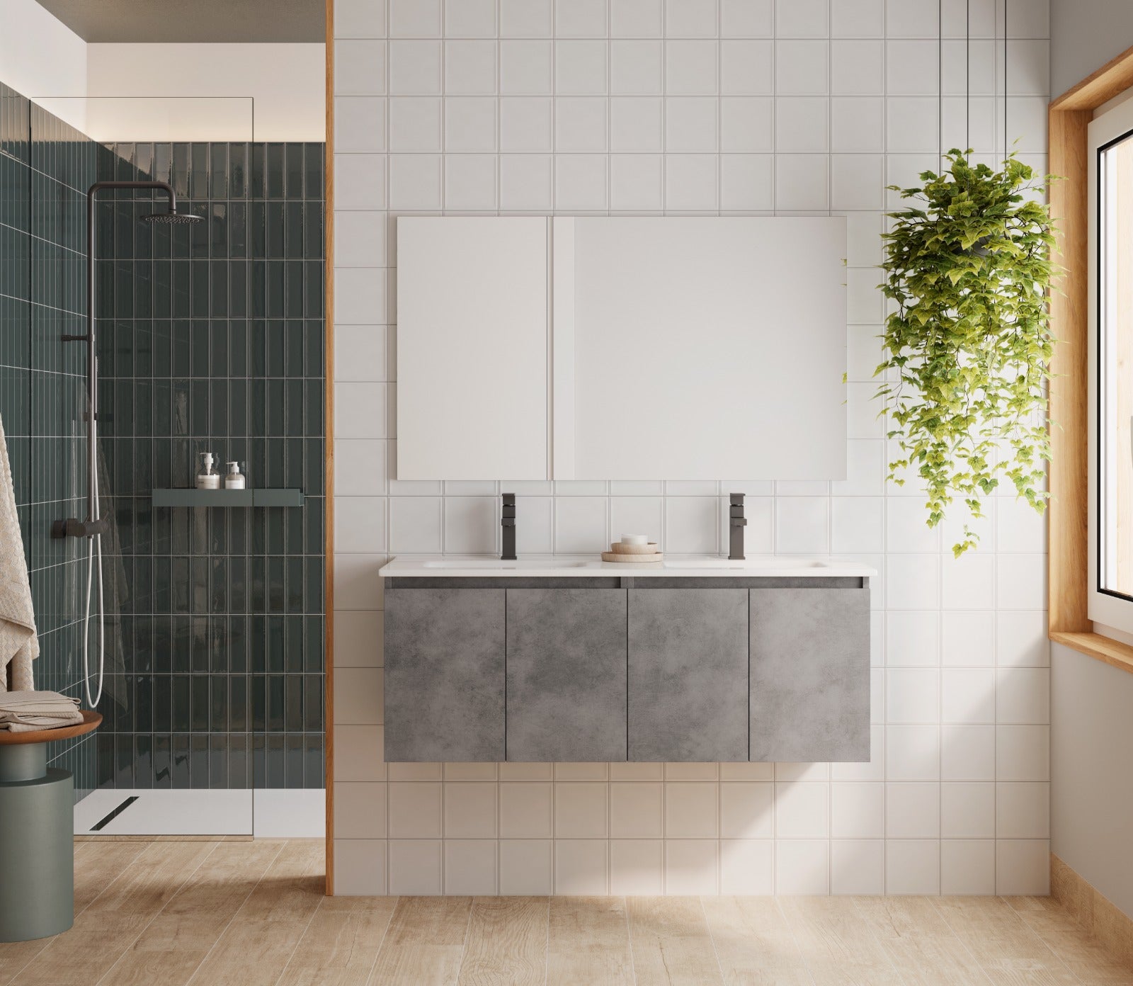 Modern Malibu Bathroom Vanity Cabinet with Ceramic Sink - 36 Inch White Bathroom Storage with Soft Closing Drawers - Perfect for Master Bath, Guest Bath & Powder Room Renovations